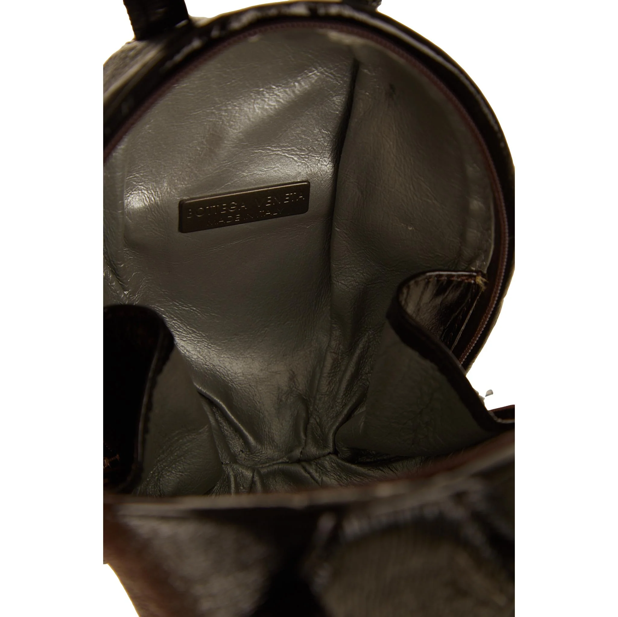 Bottega Veneta Black Round Mini Top Handle Bag - Image 4