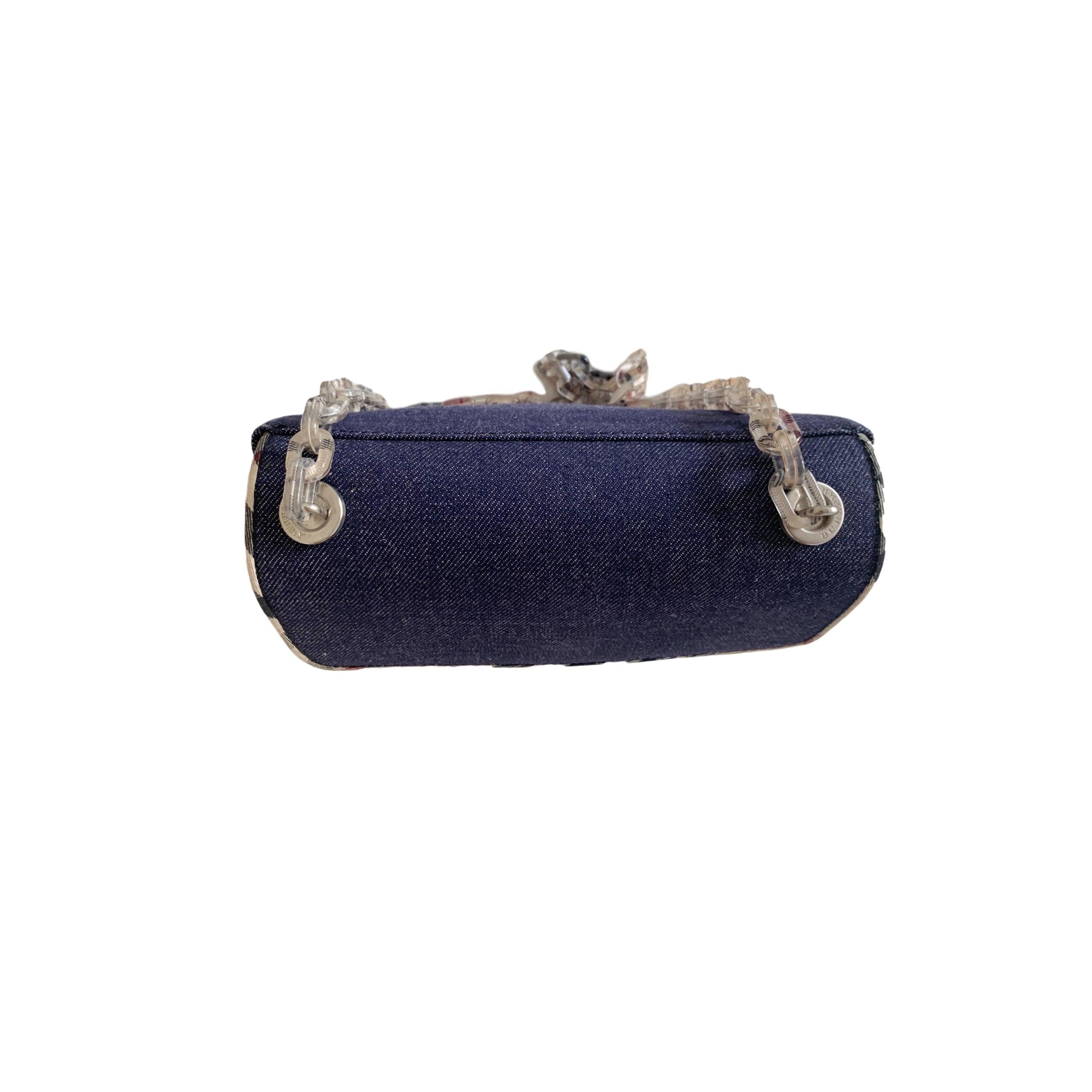 Burberry Denim Logo Chain Bag - Image 2