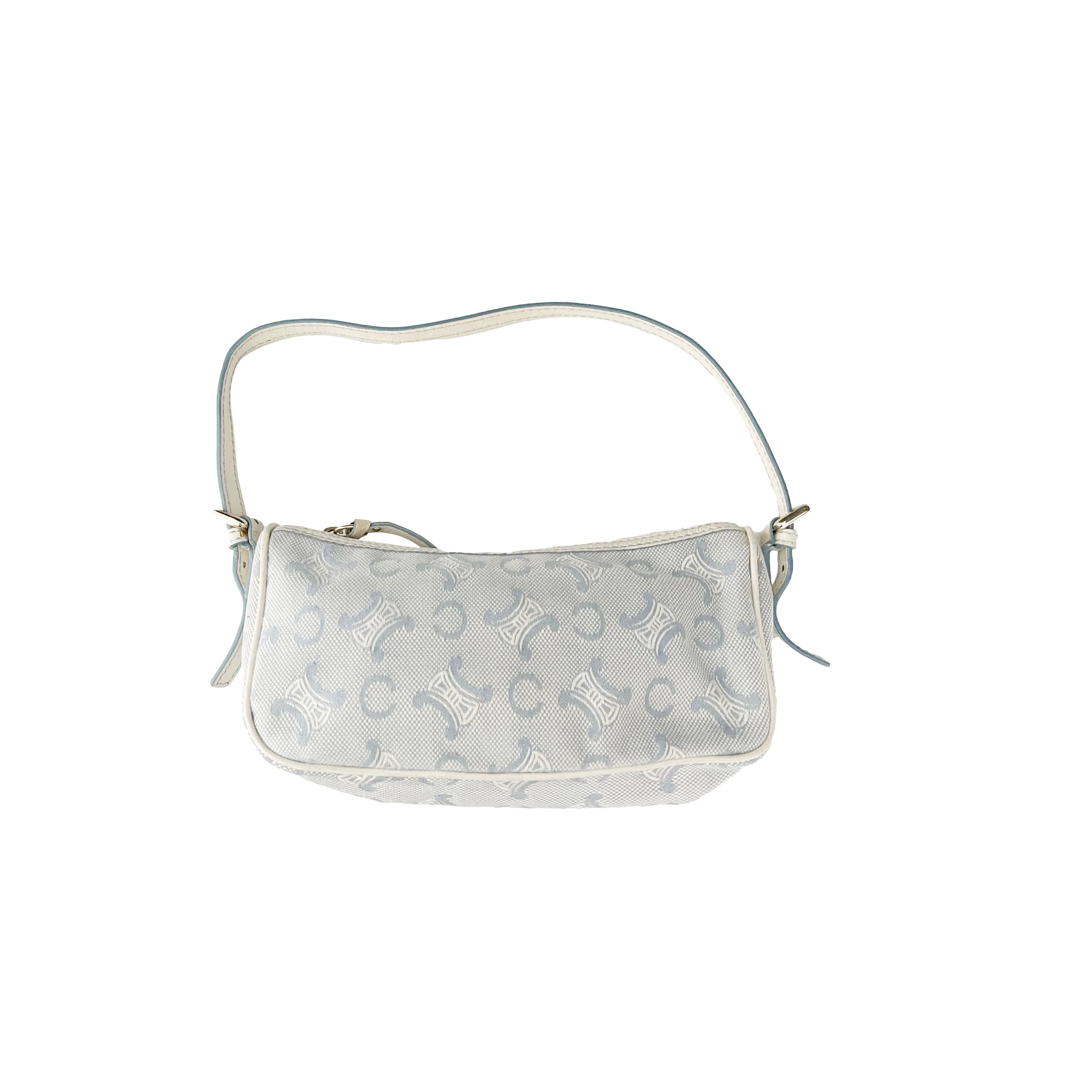 Celine Baby Blue Monogram Mini Shoulder Bag