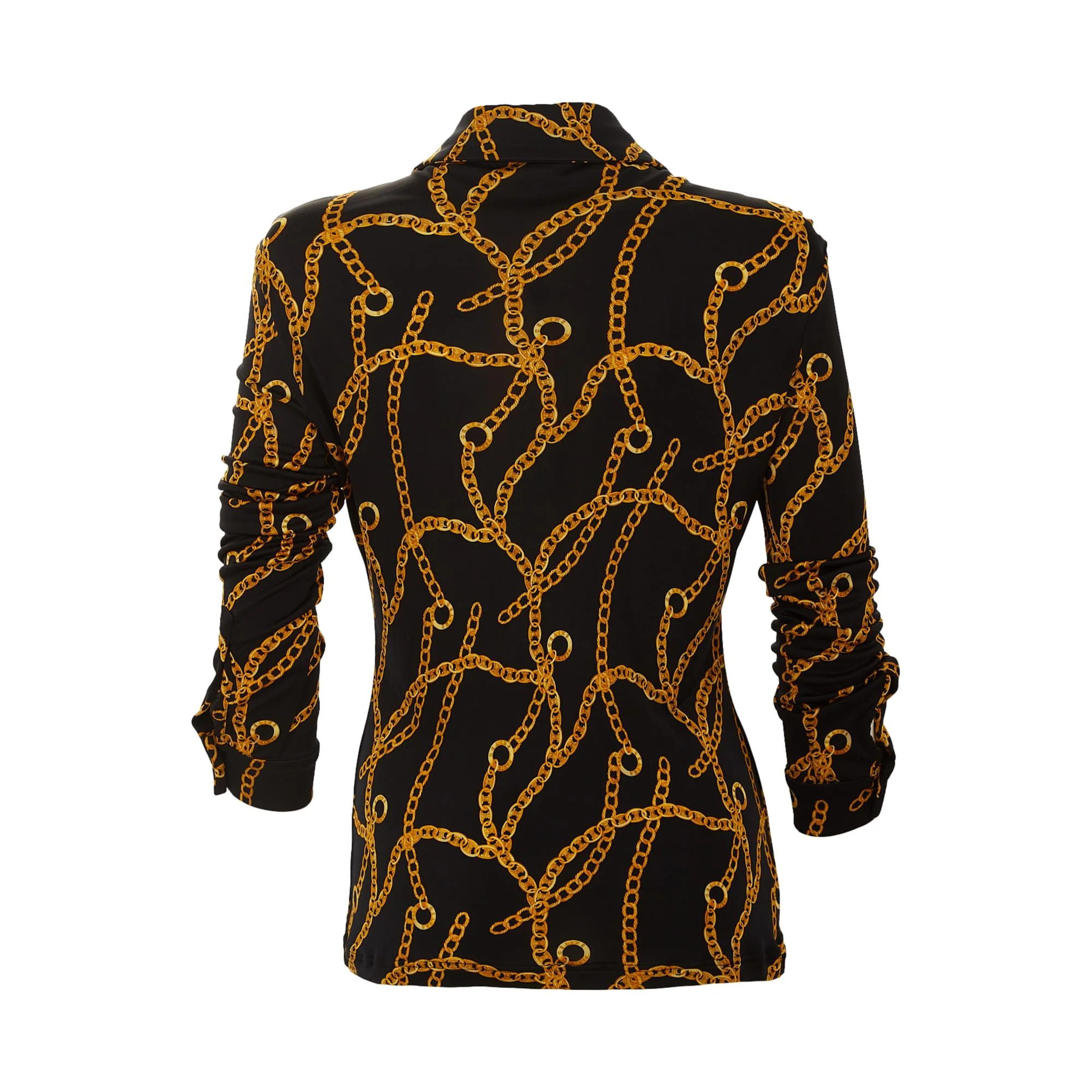 Celine Black Logo Chain Button Down - Image 2