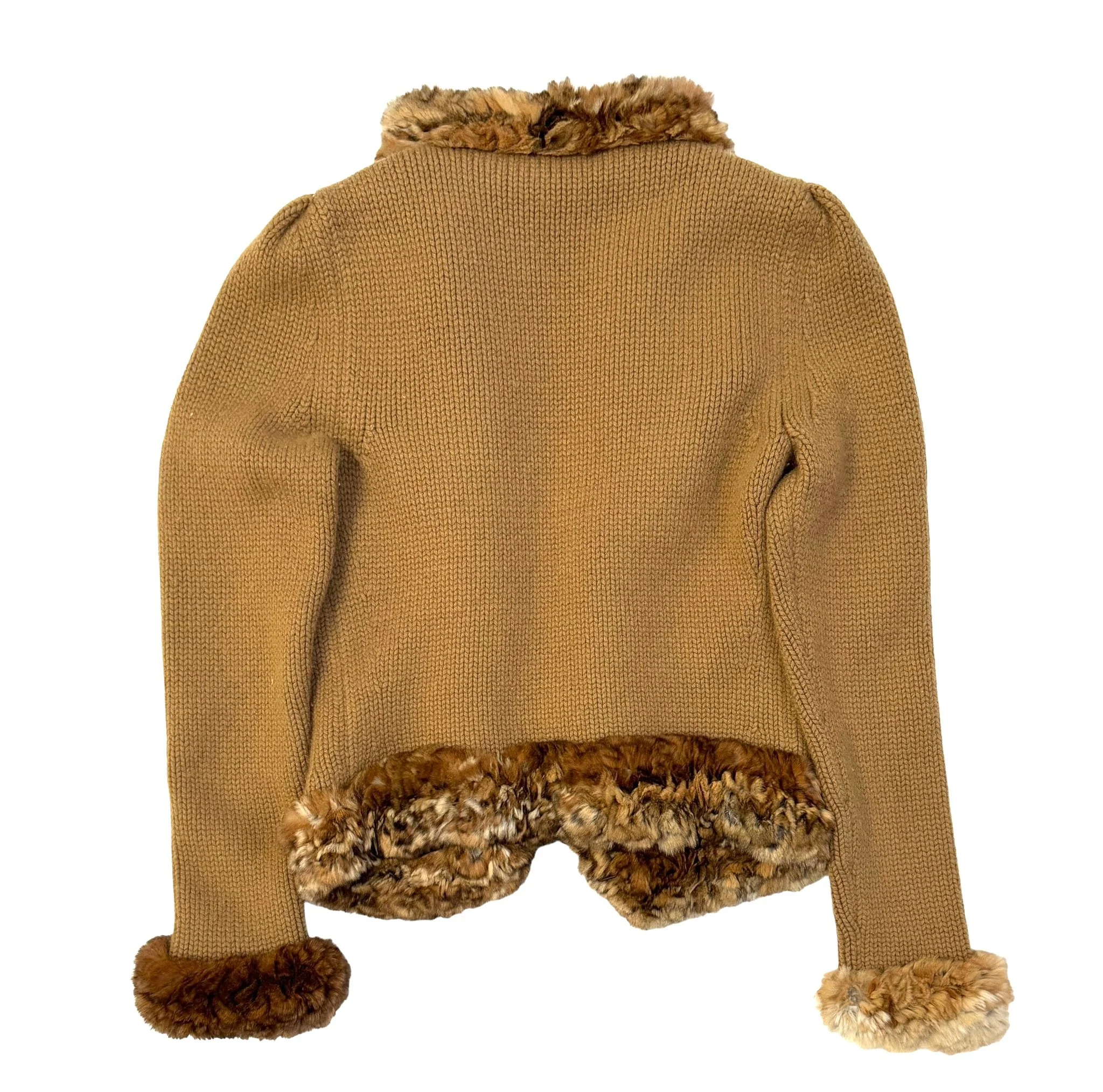 Celine Brown Fur Lined Jacket - Image 2