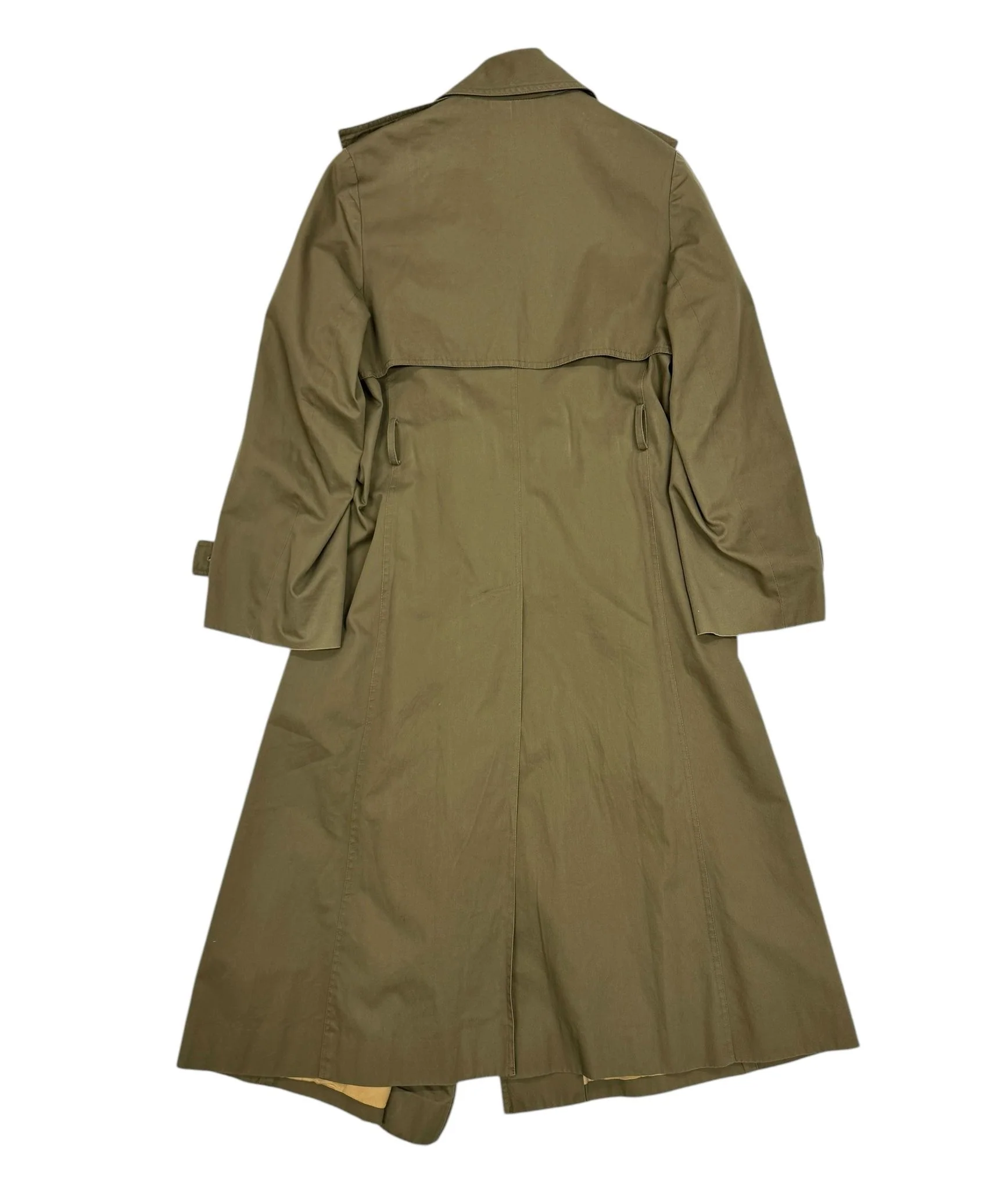 Celine Green Logo Trench Coat - Image 2