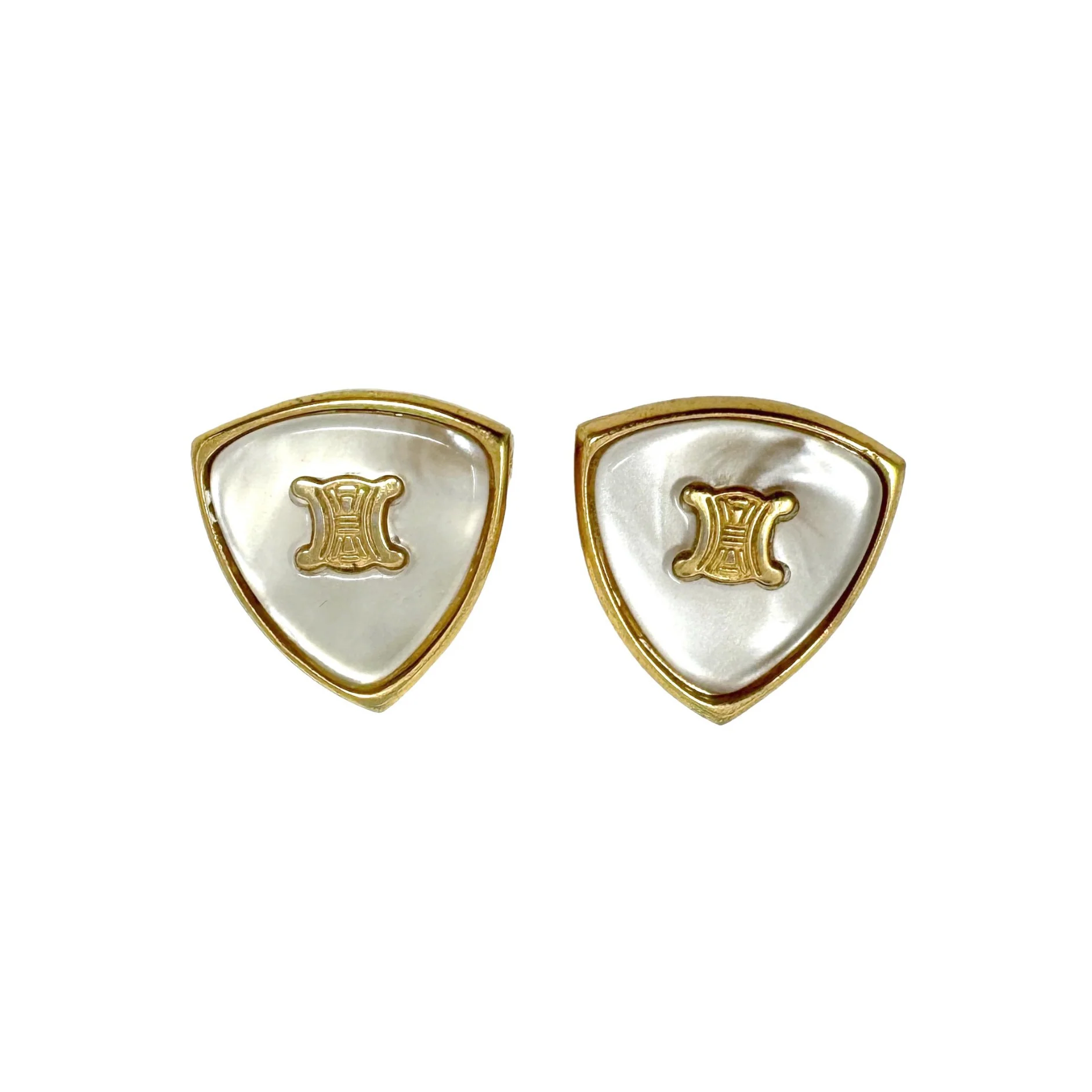 Celine Logo Earrings