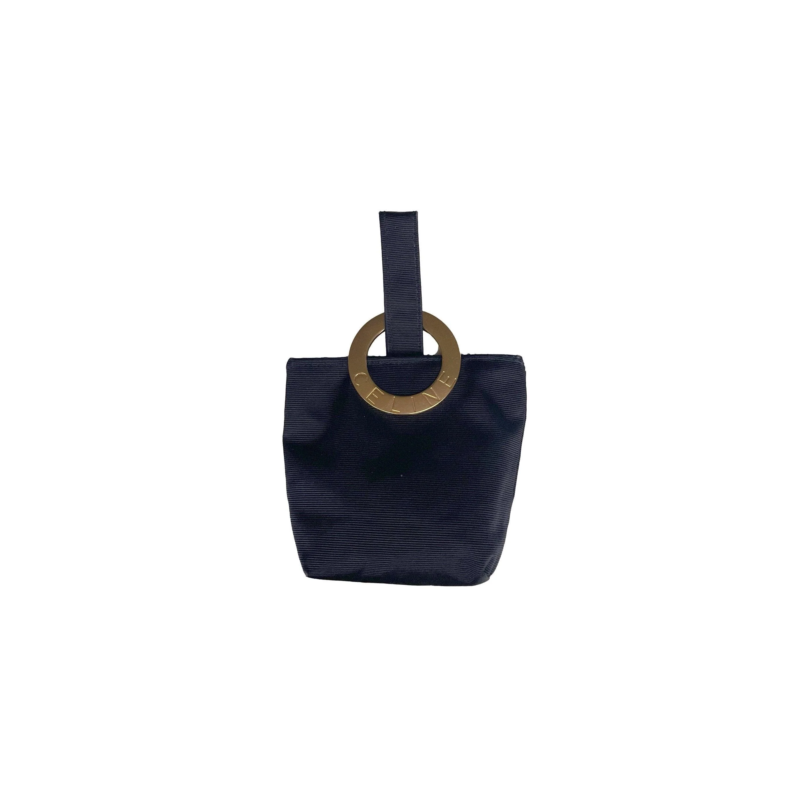 Celine Navy Micro Top Handle