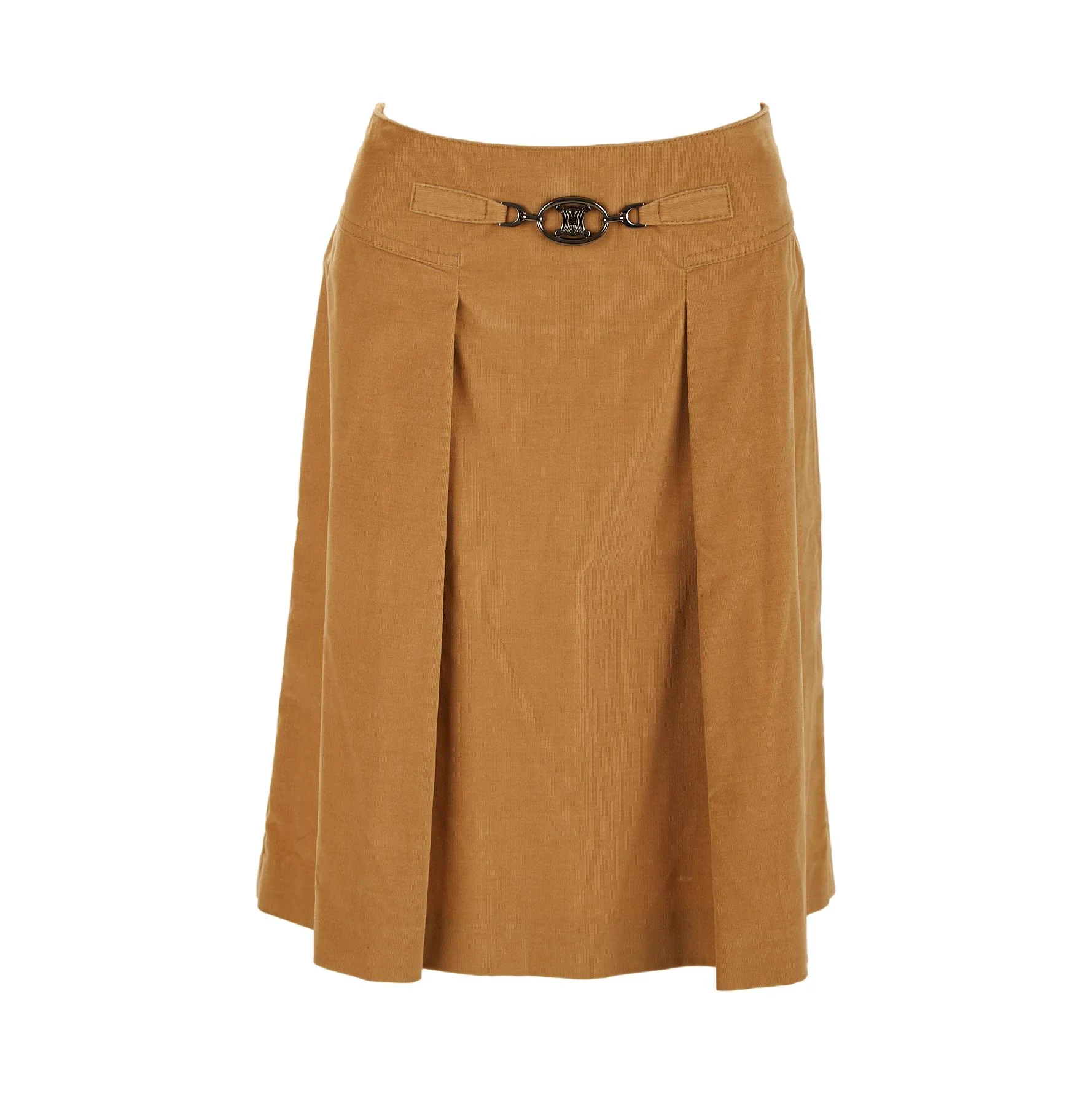 Celine Nude Corduroy Skirt