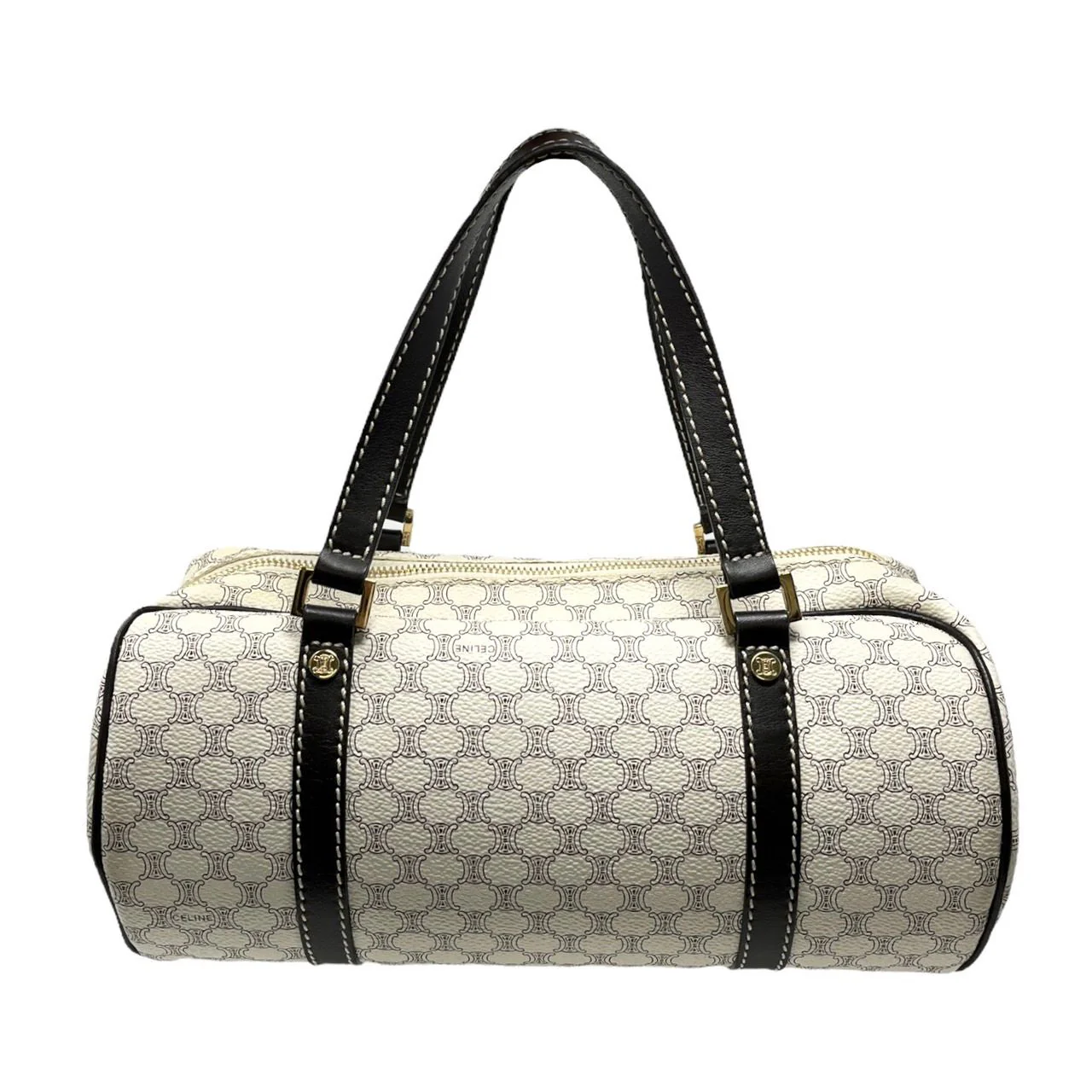 Celine White Logo Shoulder Bag - Image 2