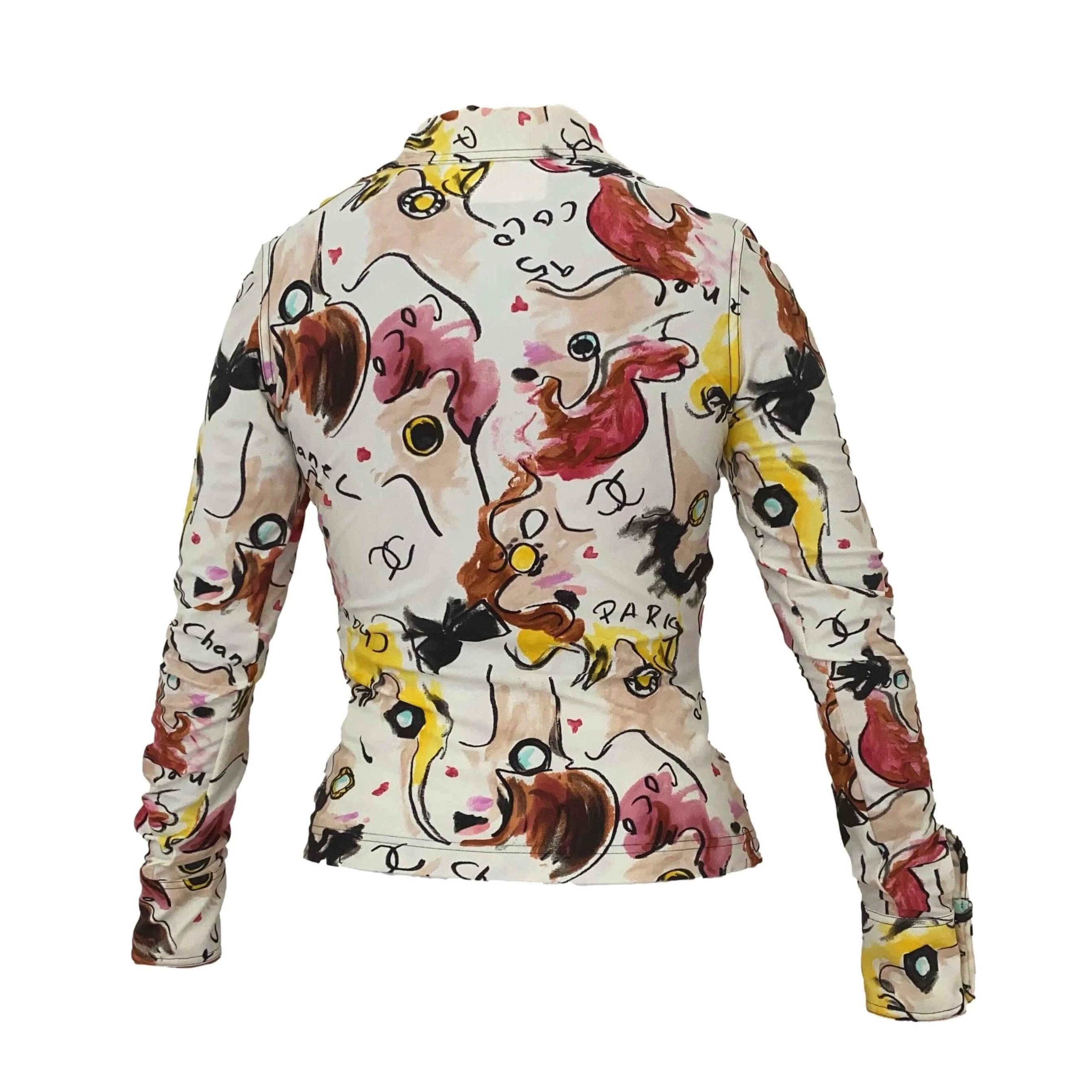 Chanel Abstract Print Button Down - Image 2