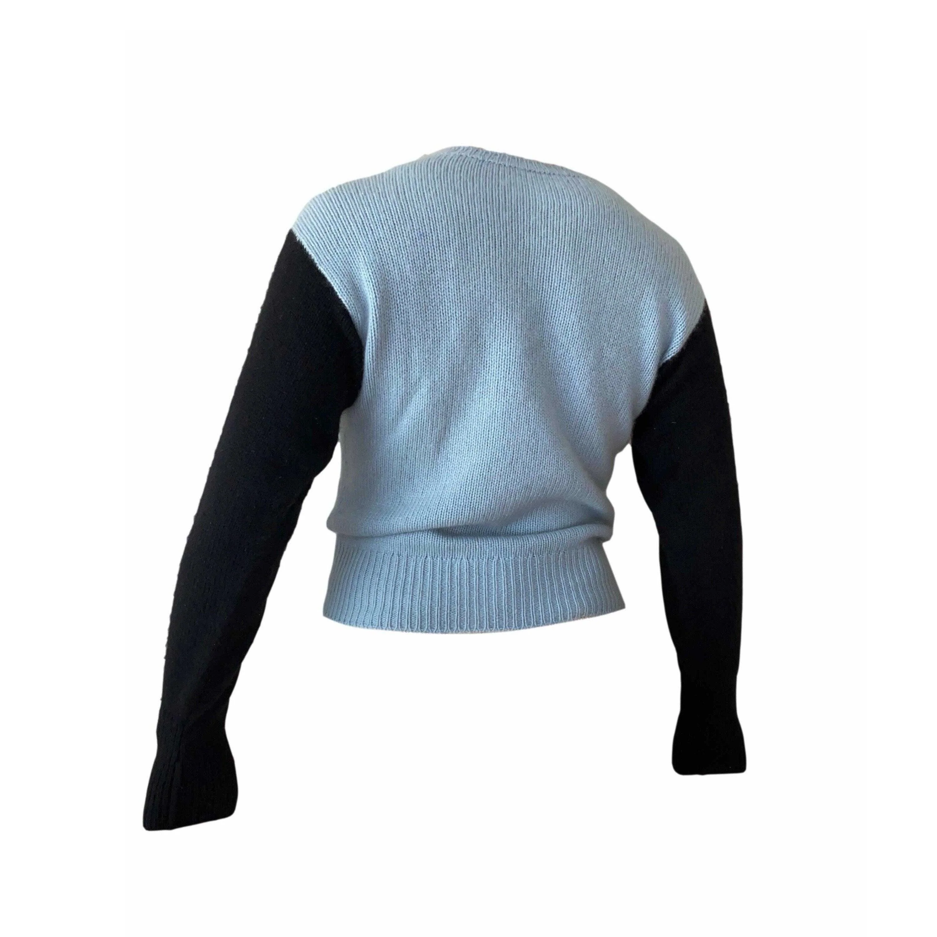 Chanel Baby Blue Cashmere Sweater - Image 2