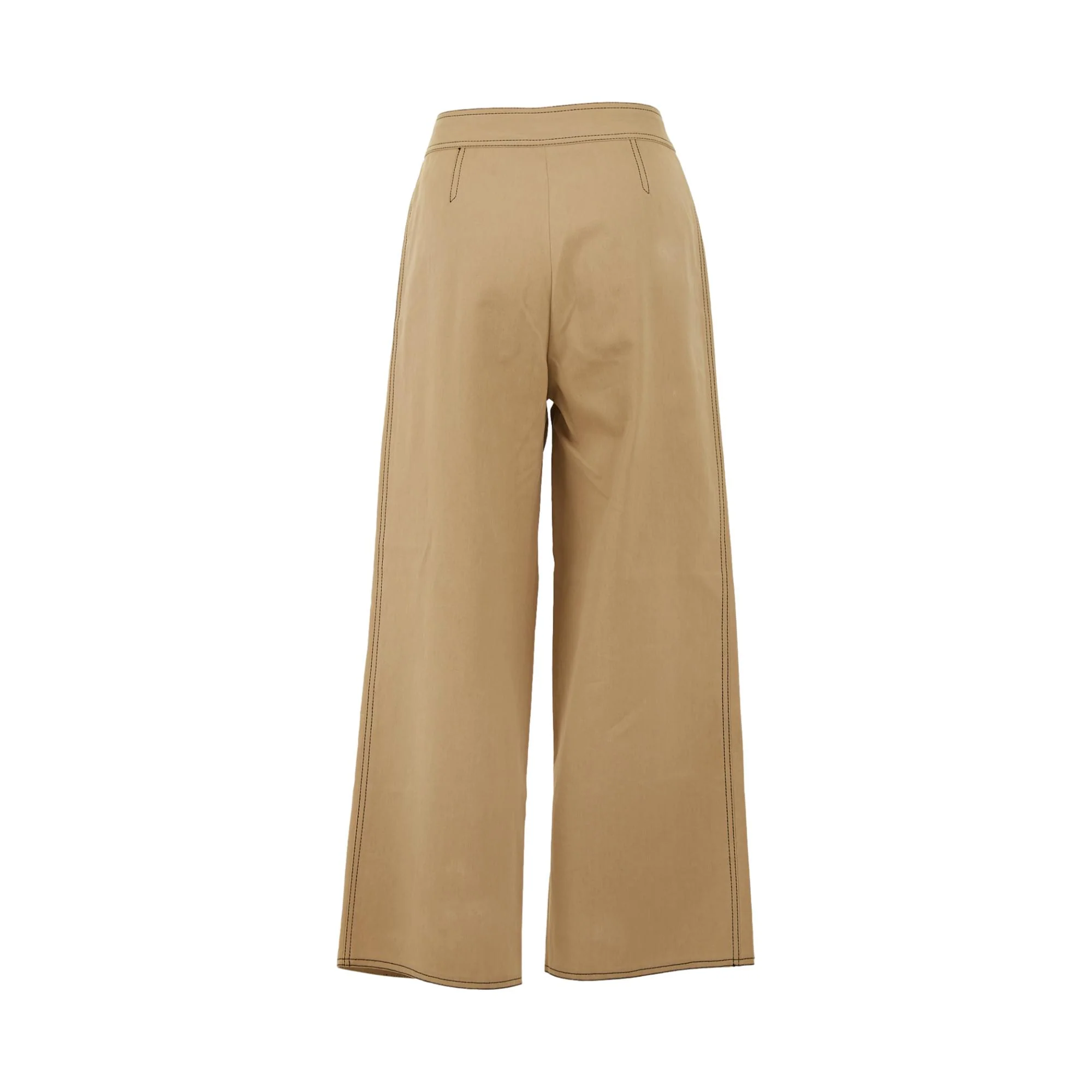 Chanel Beige Logo Button Pants - Image 2