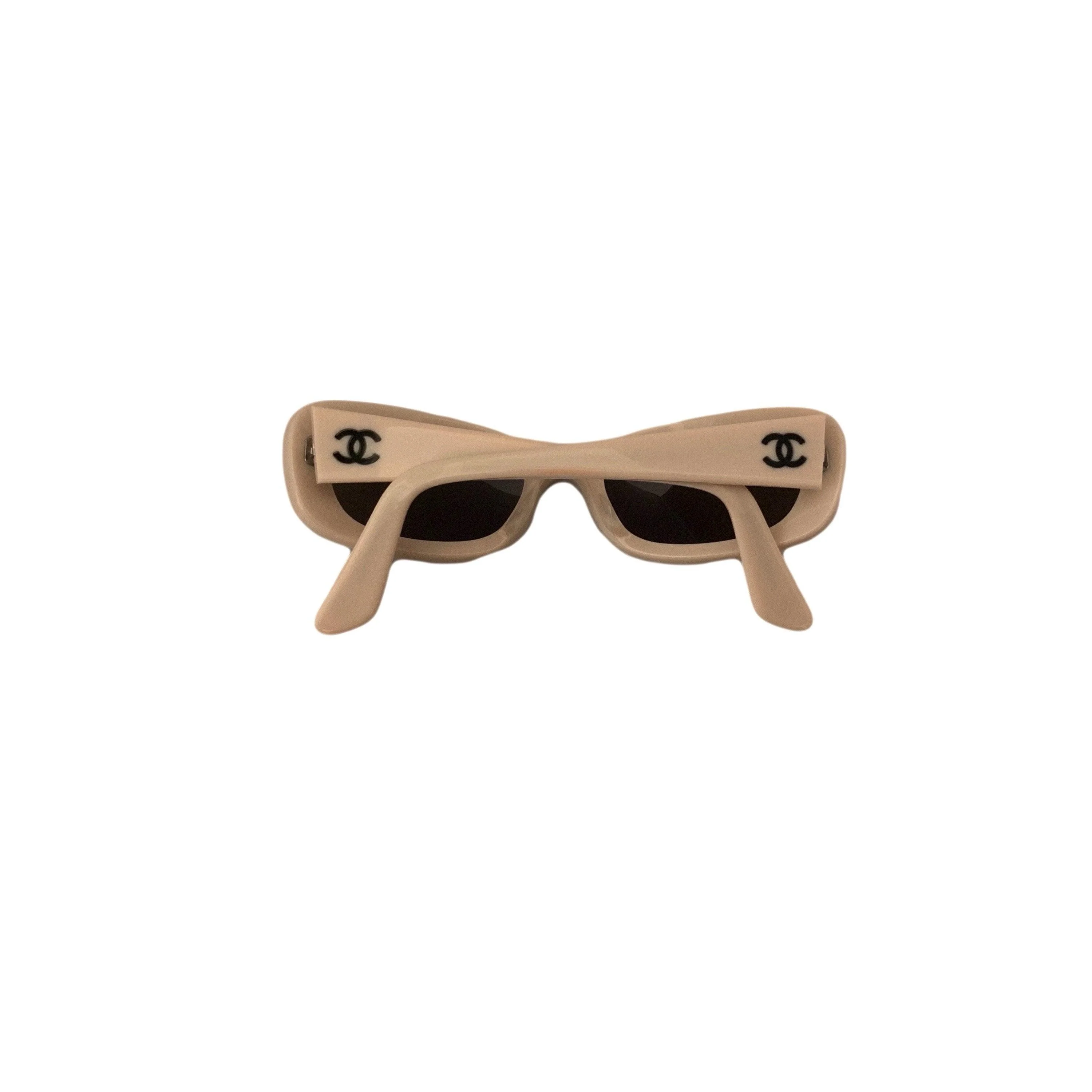 Chanel Beige Logo Sunglasses