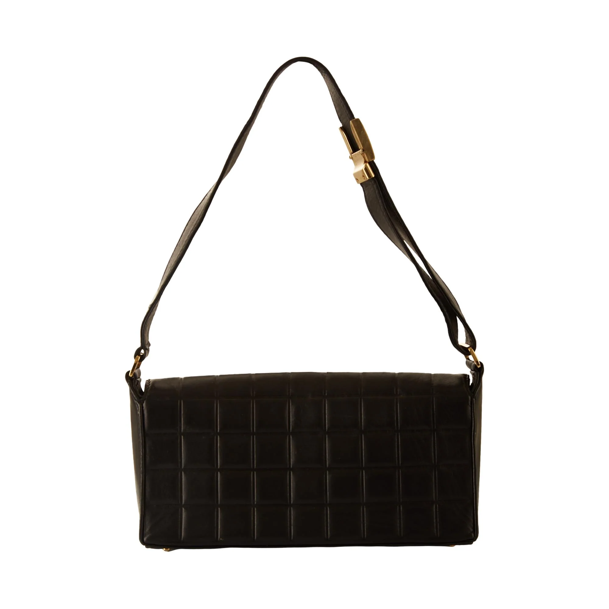 Chanel Black Choco Bar Shoulder Bag - Image 2
