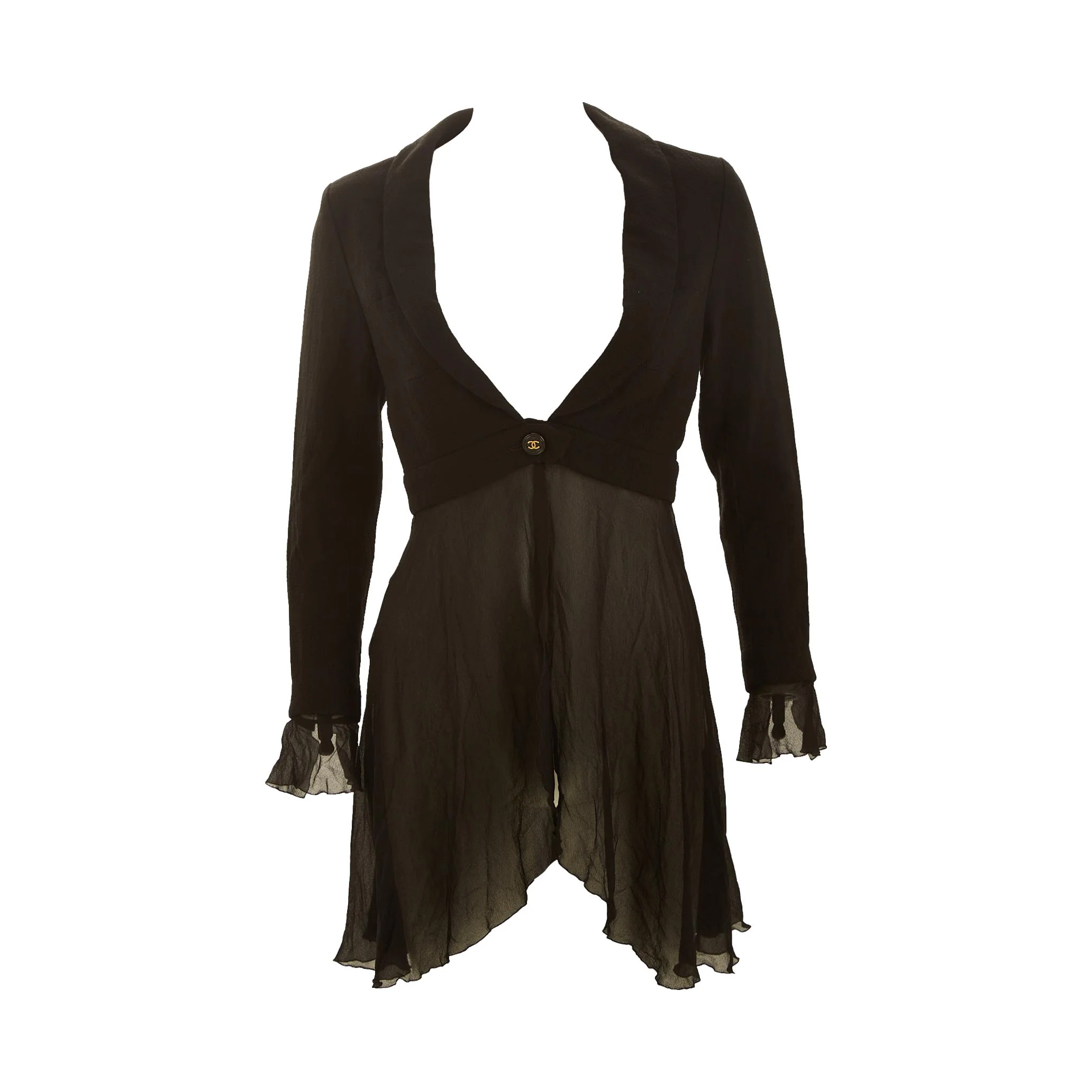 Chanel Black Cropped Blazer