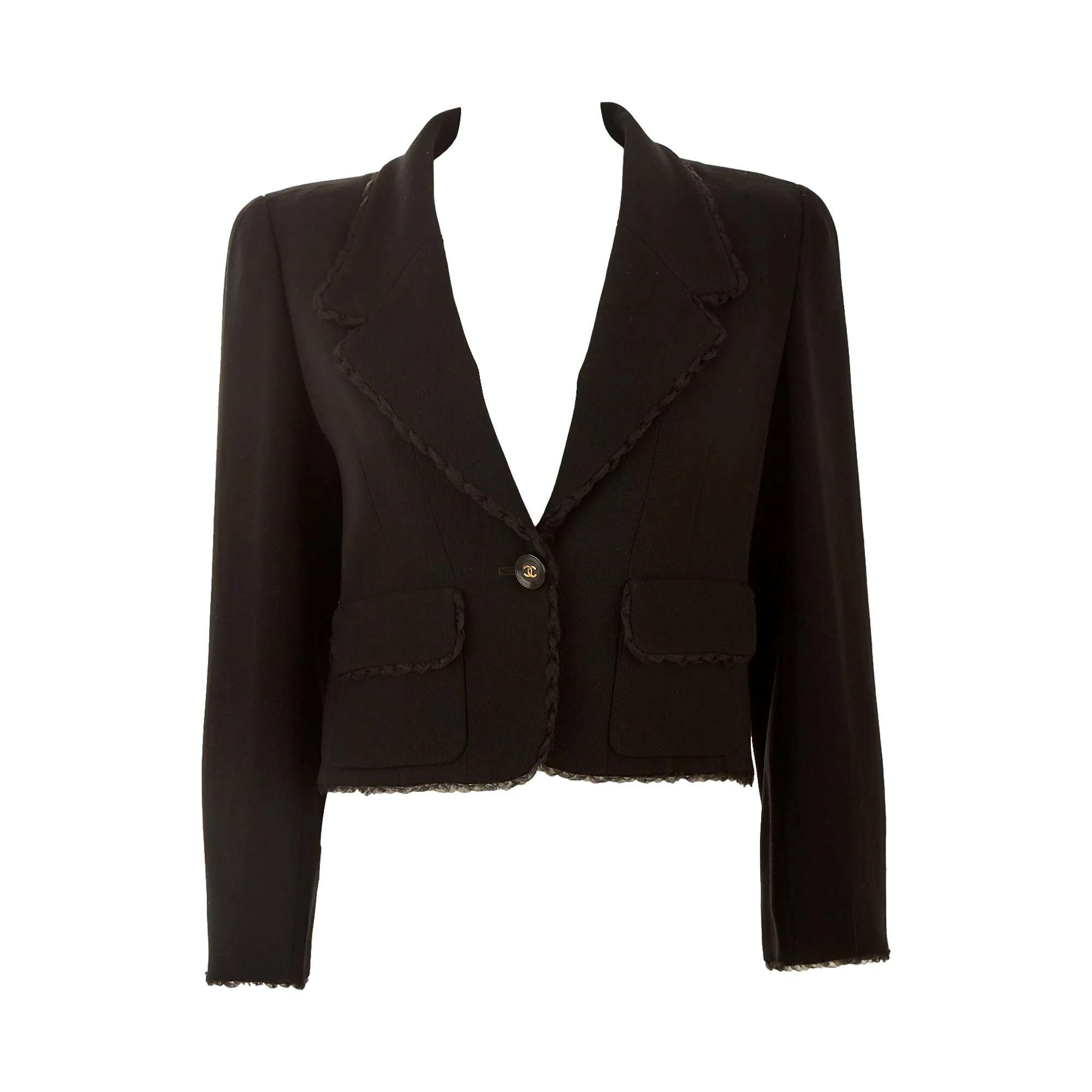 Chanel Black Cropped Jacket