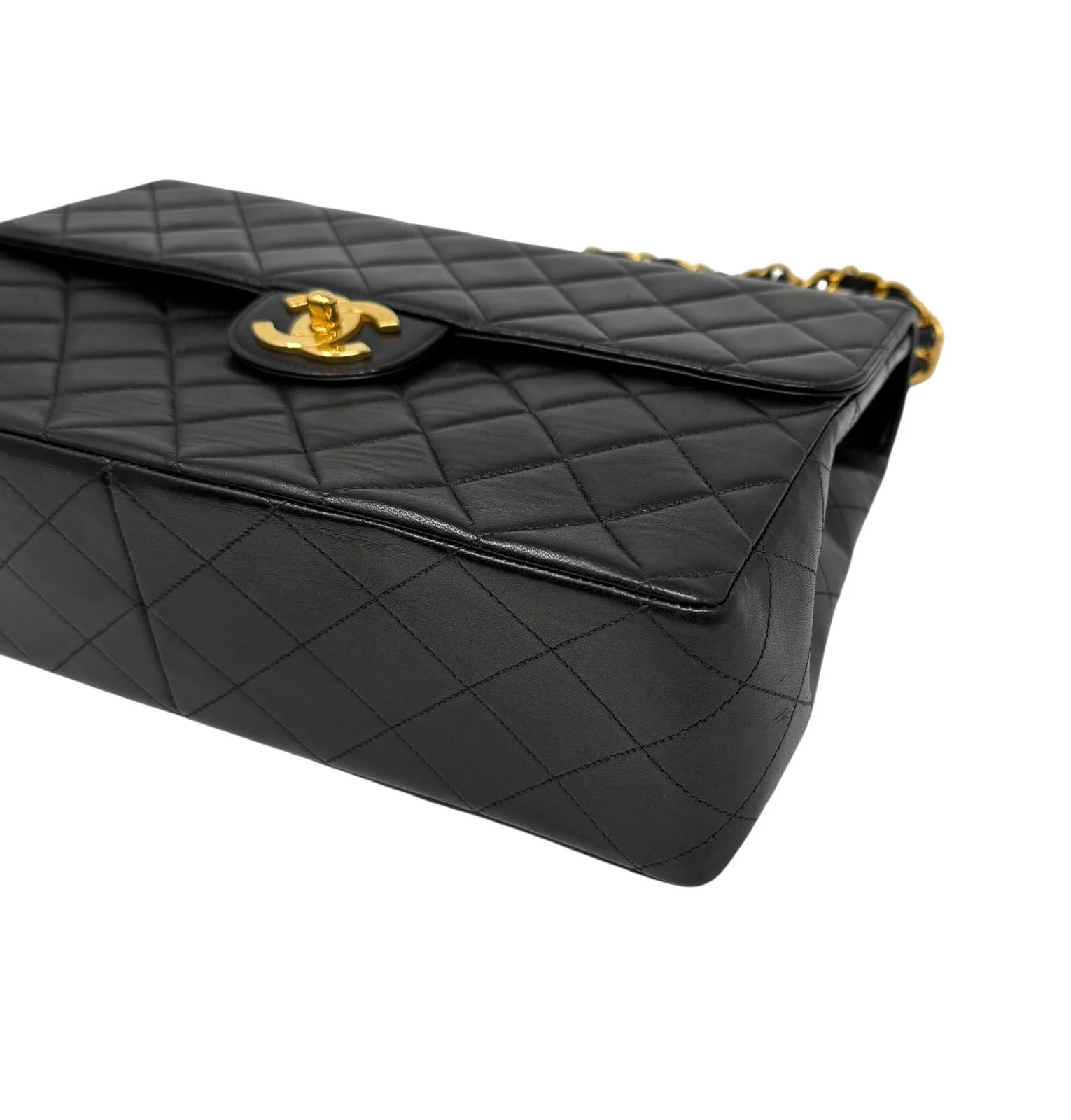 Chanel Black Jumbo Turnlock Flap Bag - Image 6