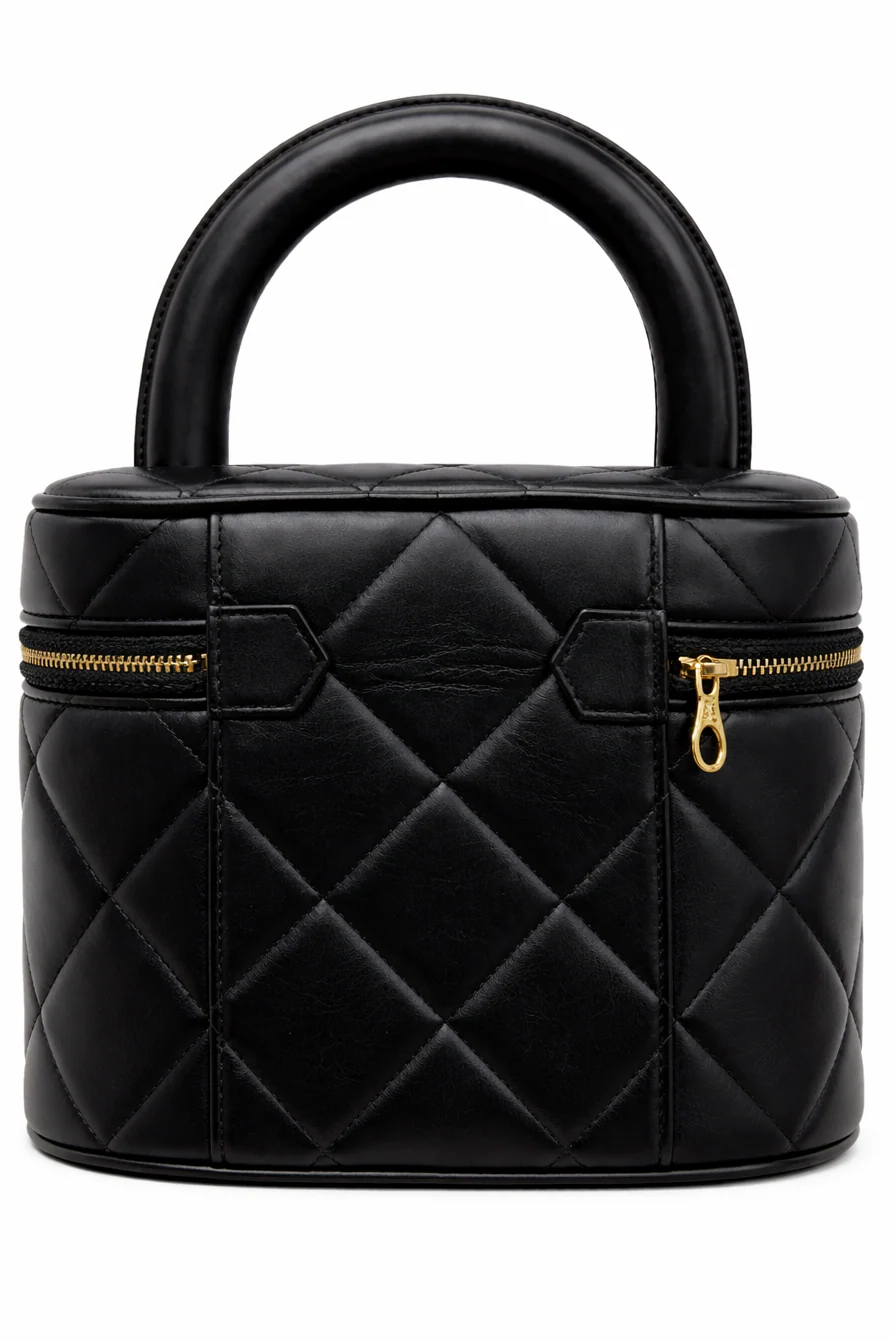 Chanel Black Lambskin Vanity Bag - Image 2
