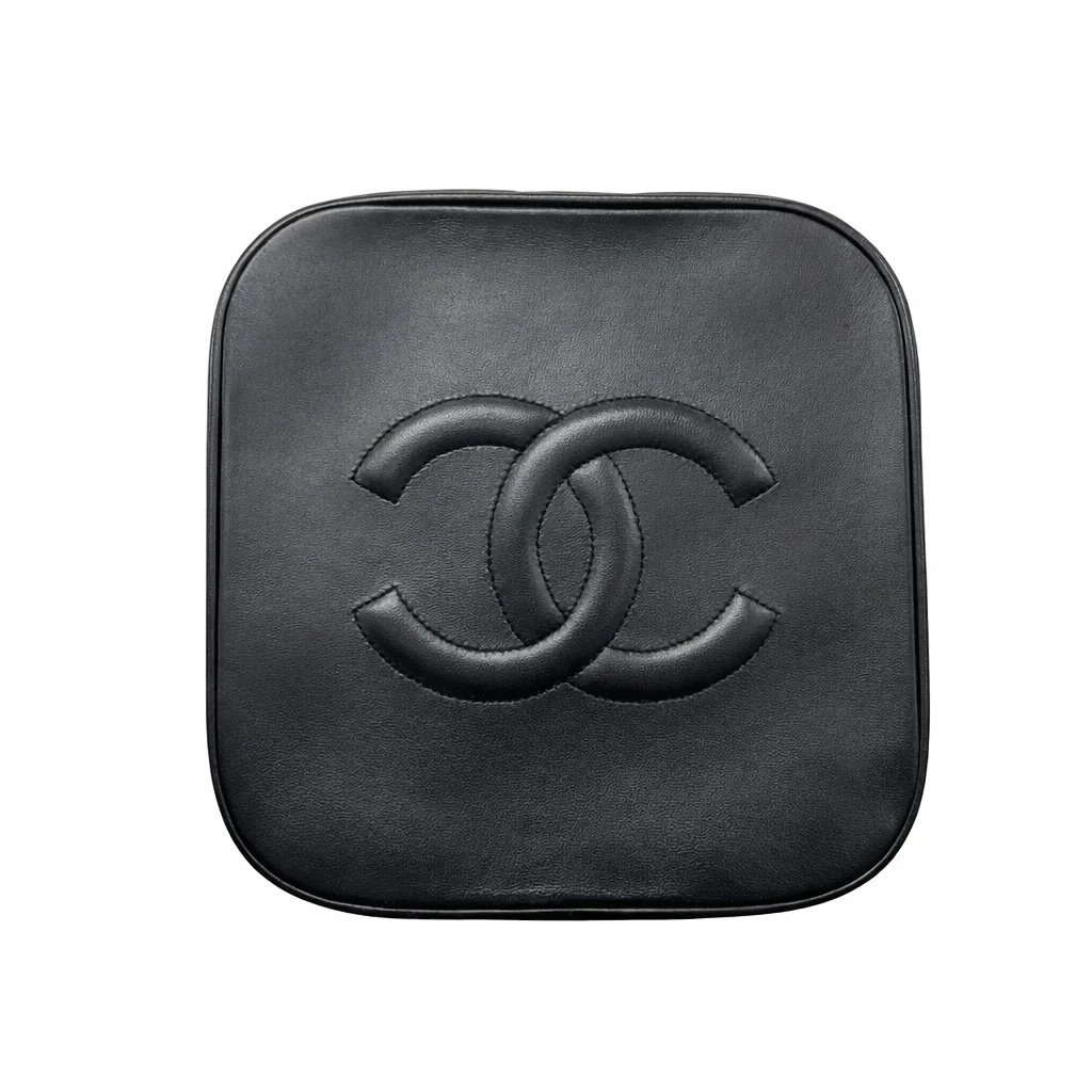 Chanel Black Lambskin Vanity Bag - Image 3