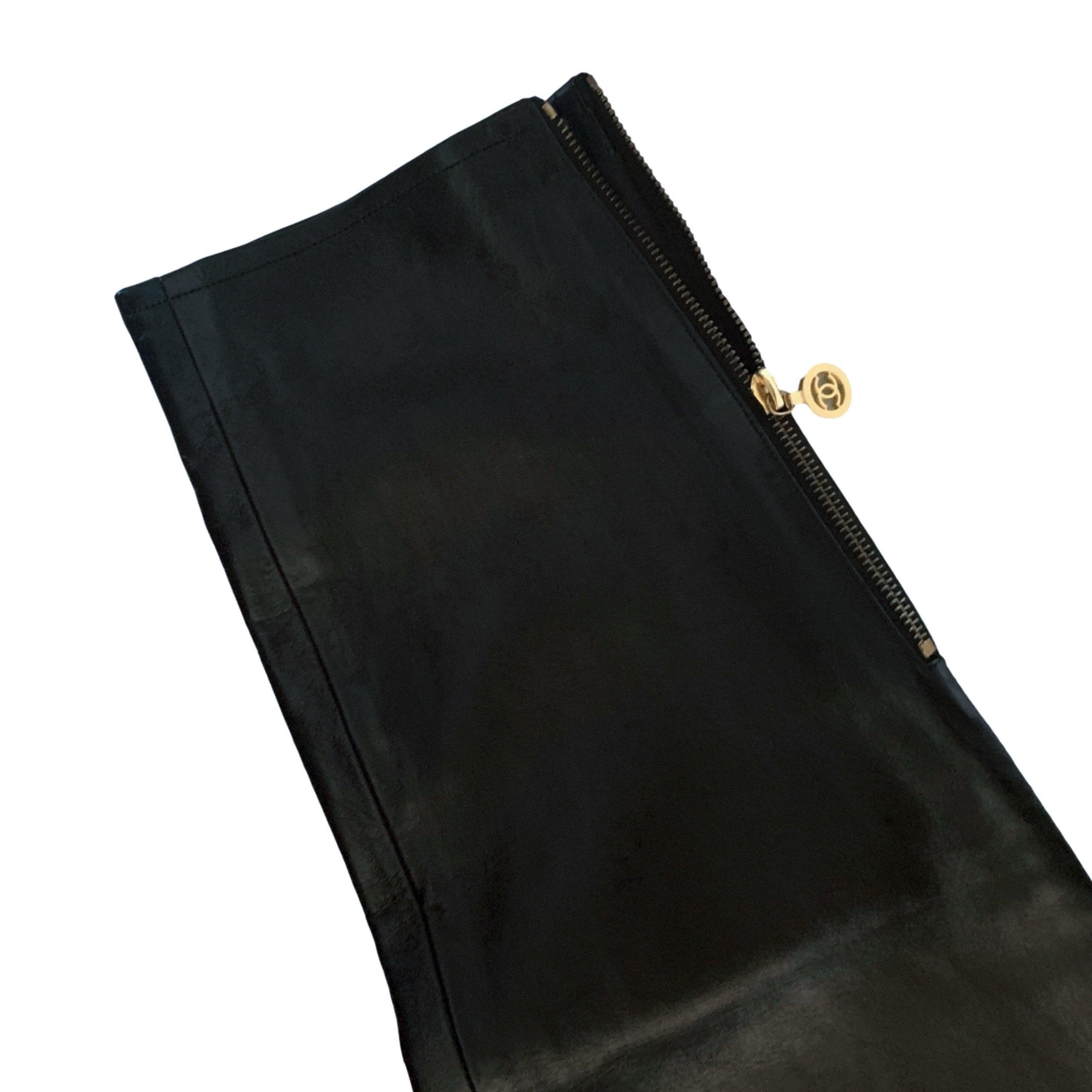 Chanel Black Leather Pants - Image 4