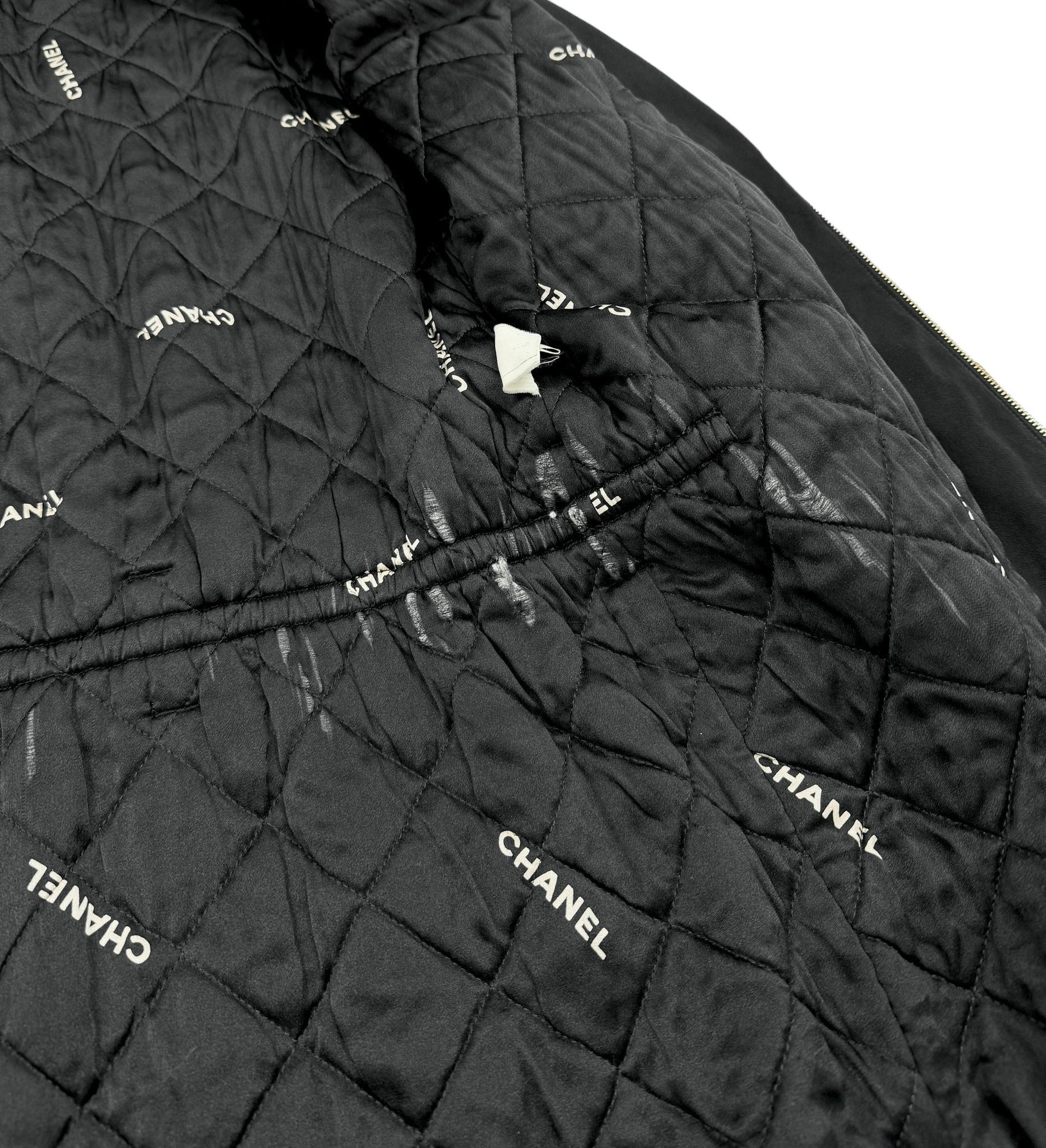 Chanel Black Logo Belted Jacket - Image 6