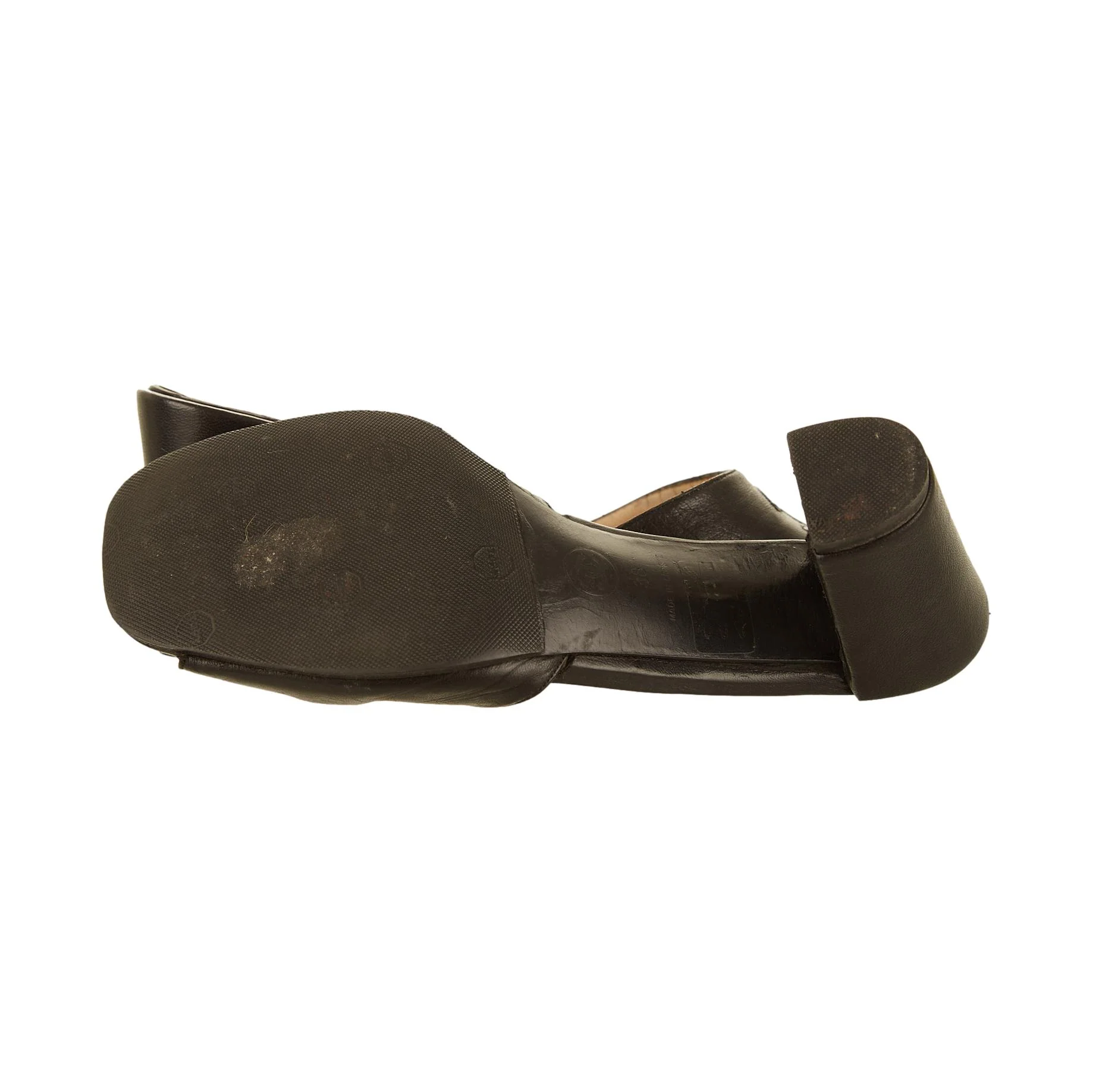 Chanel Black Logo Block Heels - Image 3
