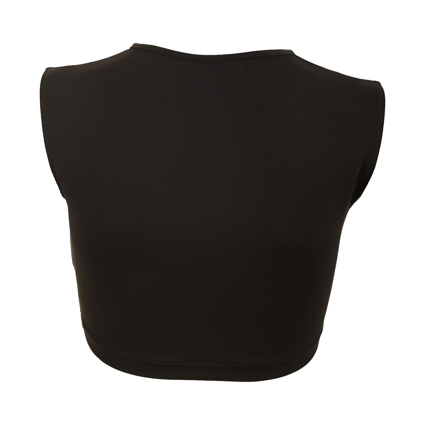 Chanel Black Logo Cropped Tank - Image 2