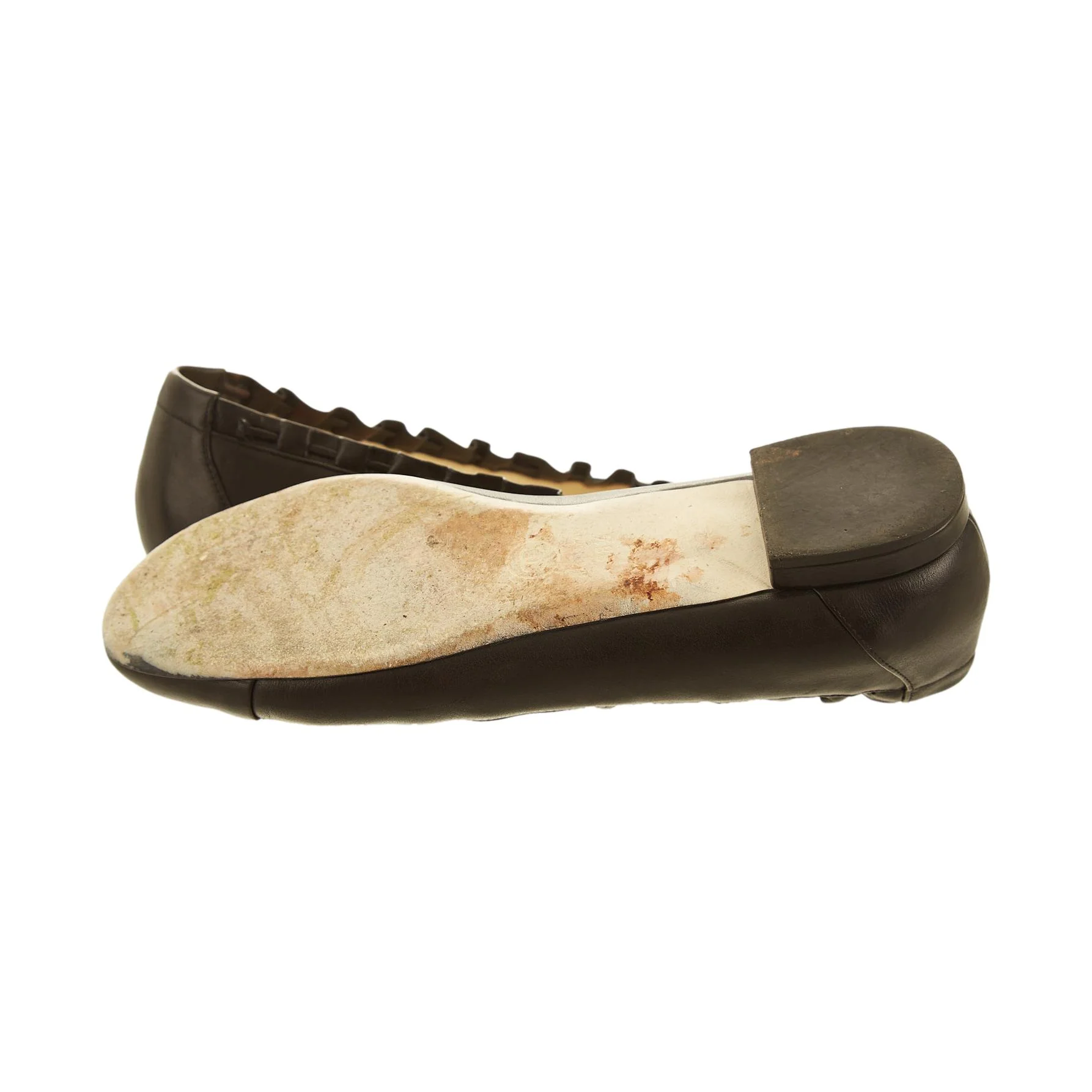 Chanel Black Logo Flats - Image 3