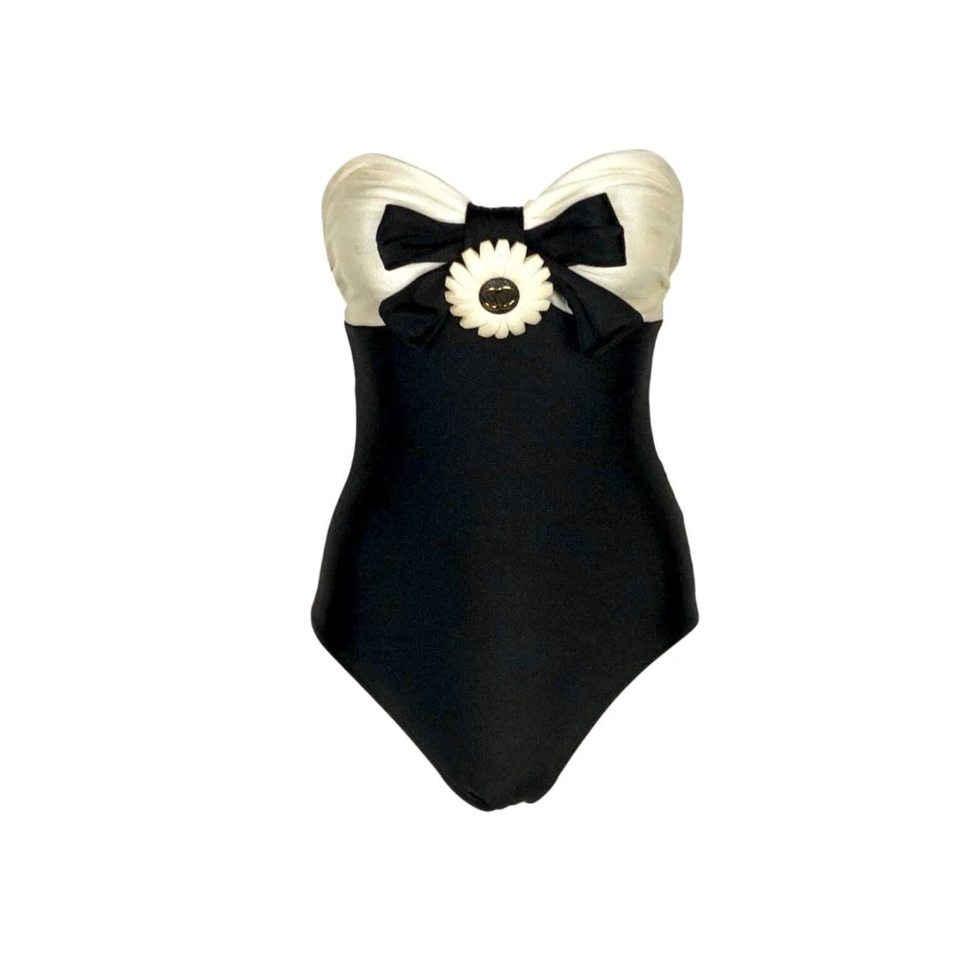 Chanel Black Logo One Piece