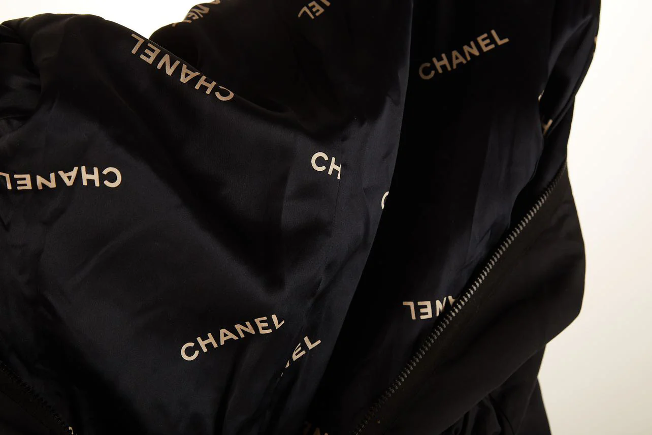 Chanel Black Logo Zipper Snow Suit - Image 4