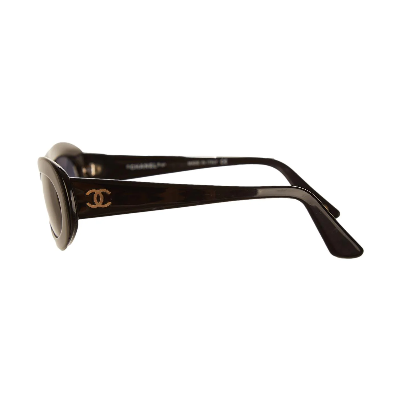 Chanel Black Micro Logo Sunglasses - Image 3