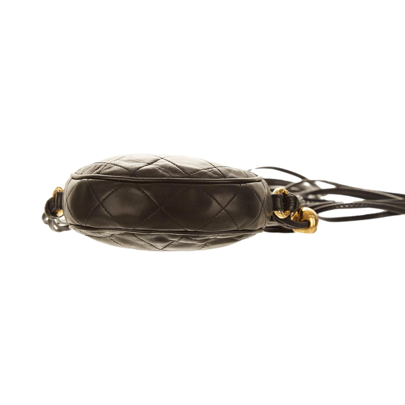 Chanel Black Mini Round Tassel Shoulder Bag - Image 3