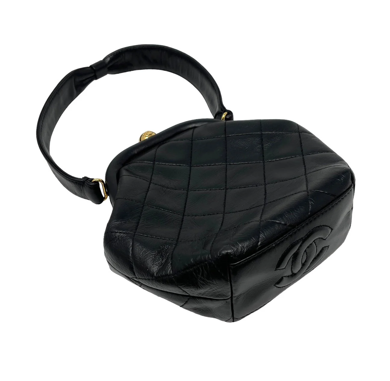 Chanel Black Mini Top Handle Bag - Image 3