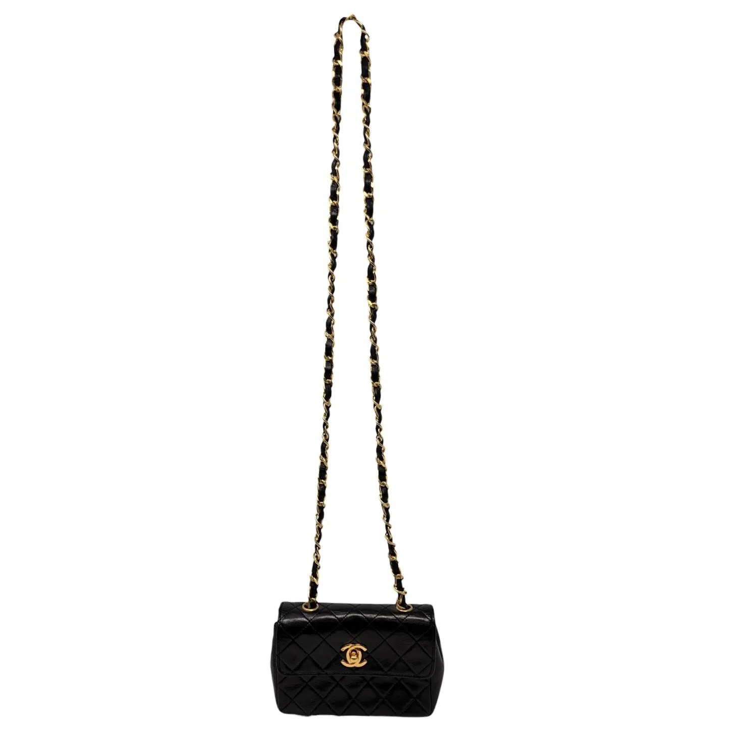 Chanel Black Mini Turnlock Flap Bag - Image 3