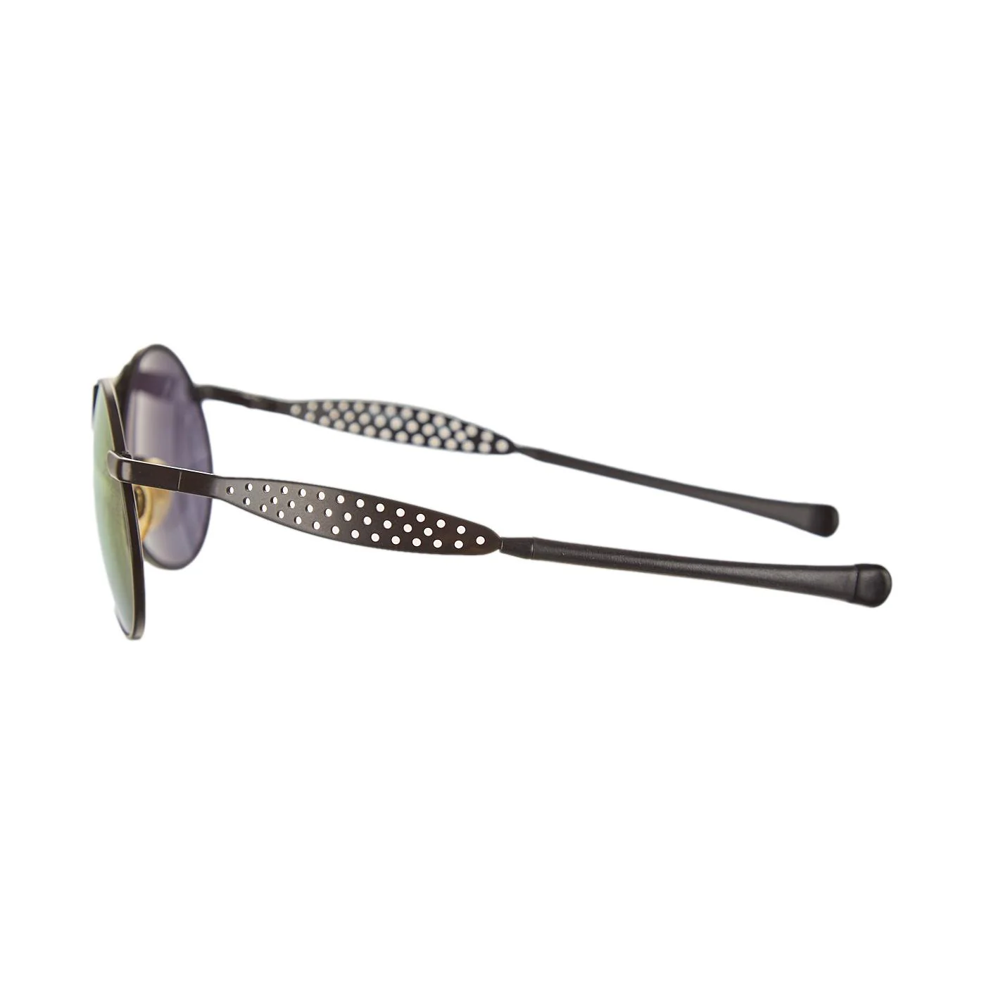 Chanel Black Perforated Logo Sunglasses - Image 3