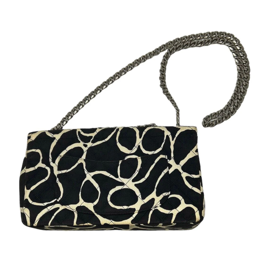 Chanel Black Printed Flap Bag - Image 2