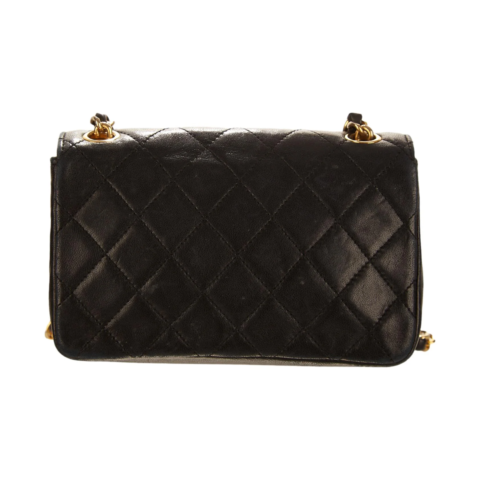 Chanel Black Quilted Mini Flap Bag - Image 3