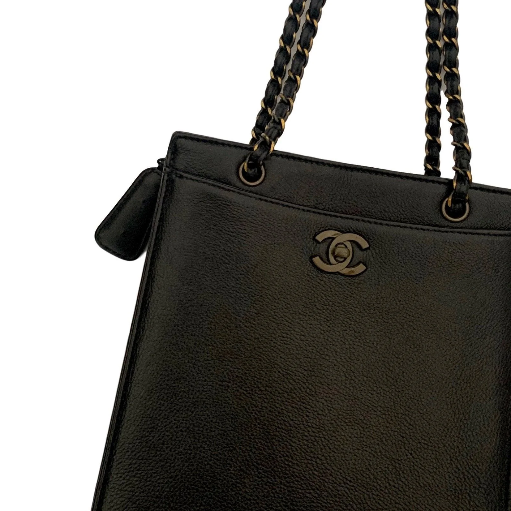 Chanel Black Small Caviar Chain Bag - Image 3