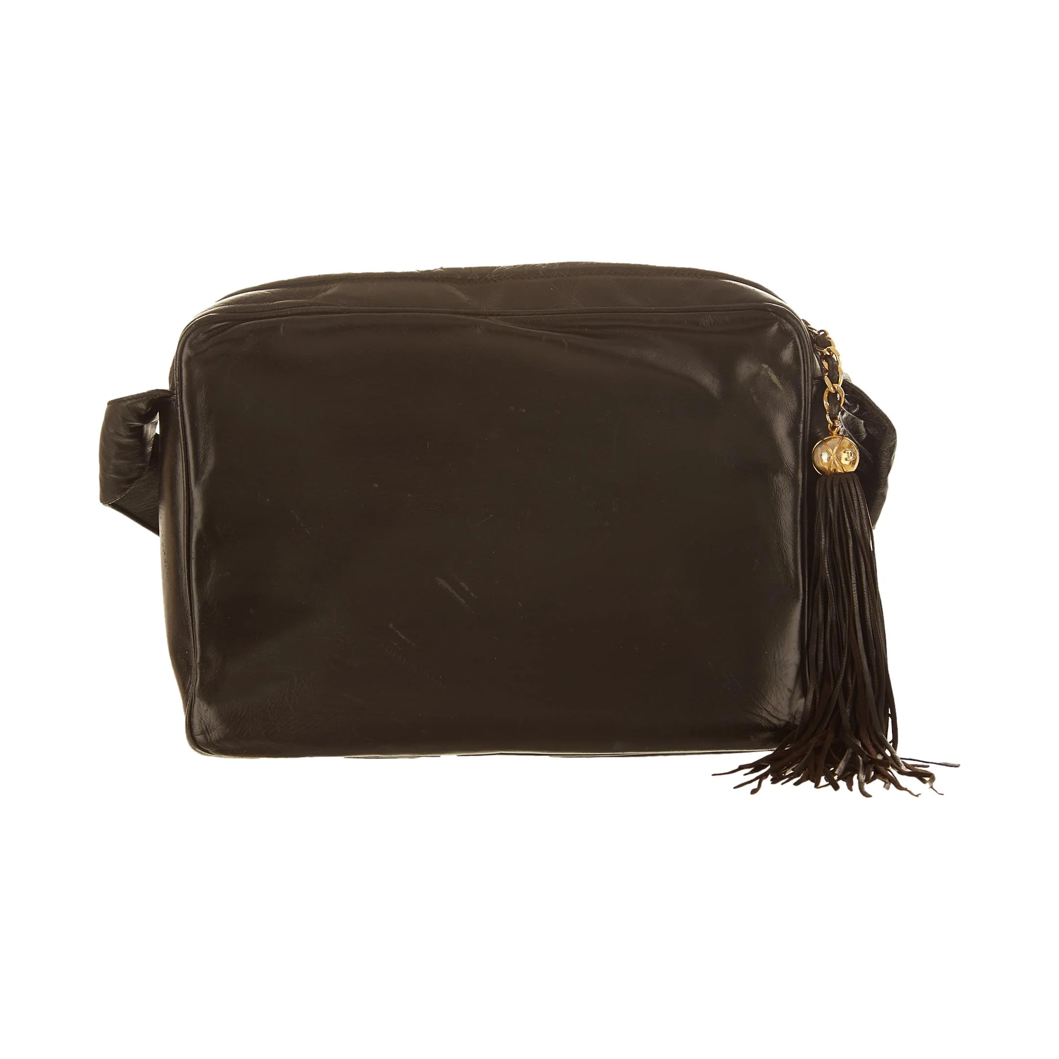 Chanel Black Triple Logo Shoulder Bag - Image 3