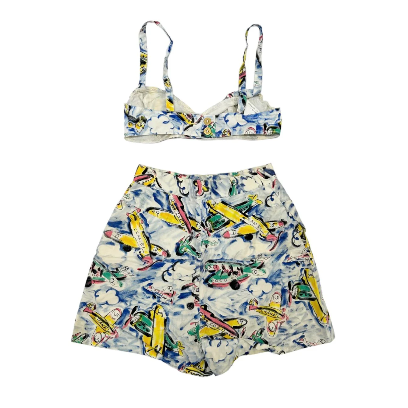 Chanel Blue Logo Short Set - Image 2