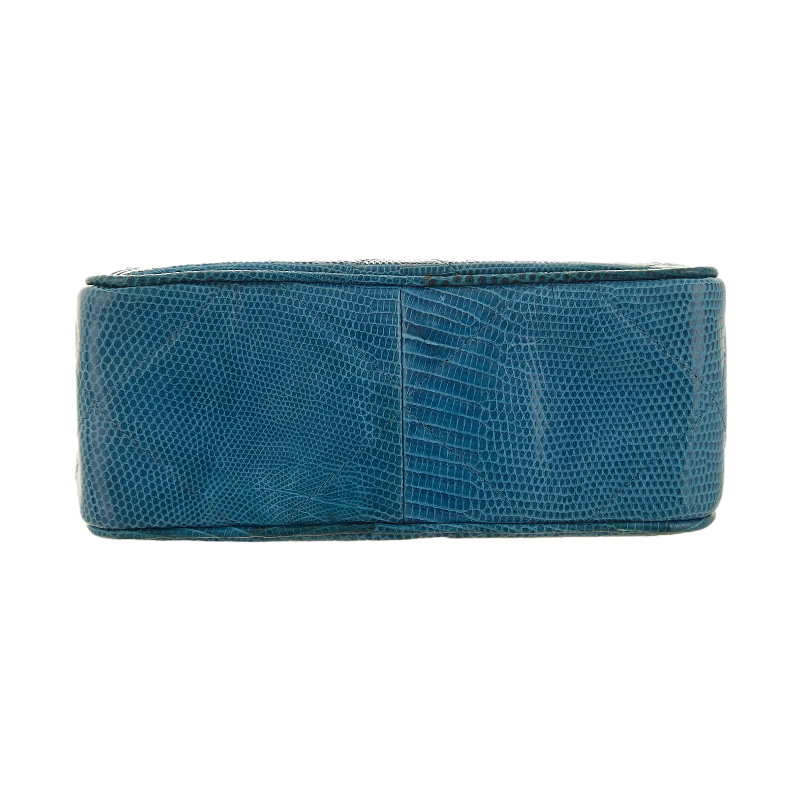 Chanel Bright Blue Lizard Tassel Bag - Image 3