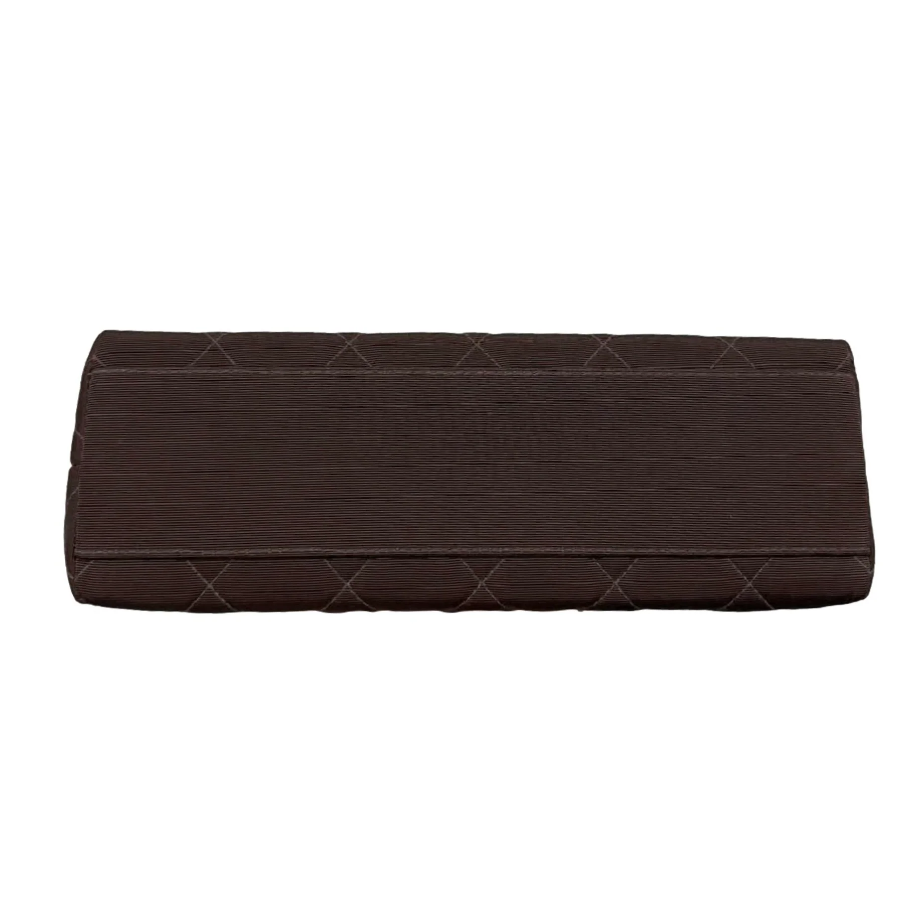 Chanel Brown Grossgrain Chain Shoulder Bag - Image 3