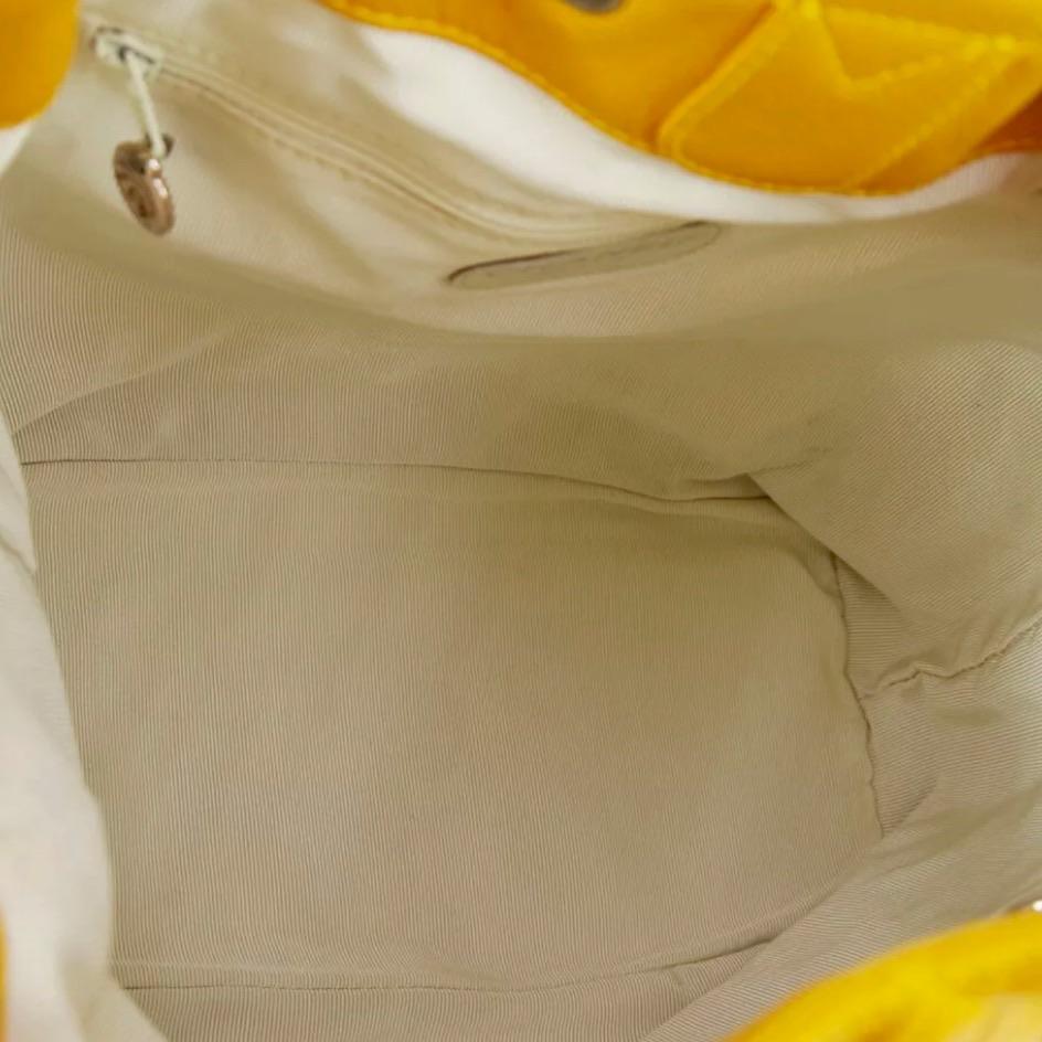 Chanel Caviar Yellow Convertible Backpack - Image 7