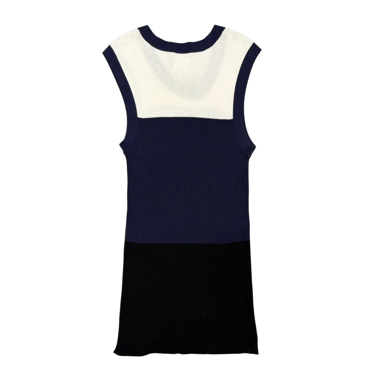 Chanel Colorblocked Ribbed Mini Dress - Image 2