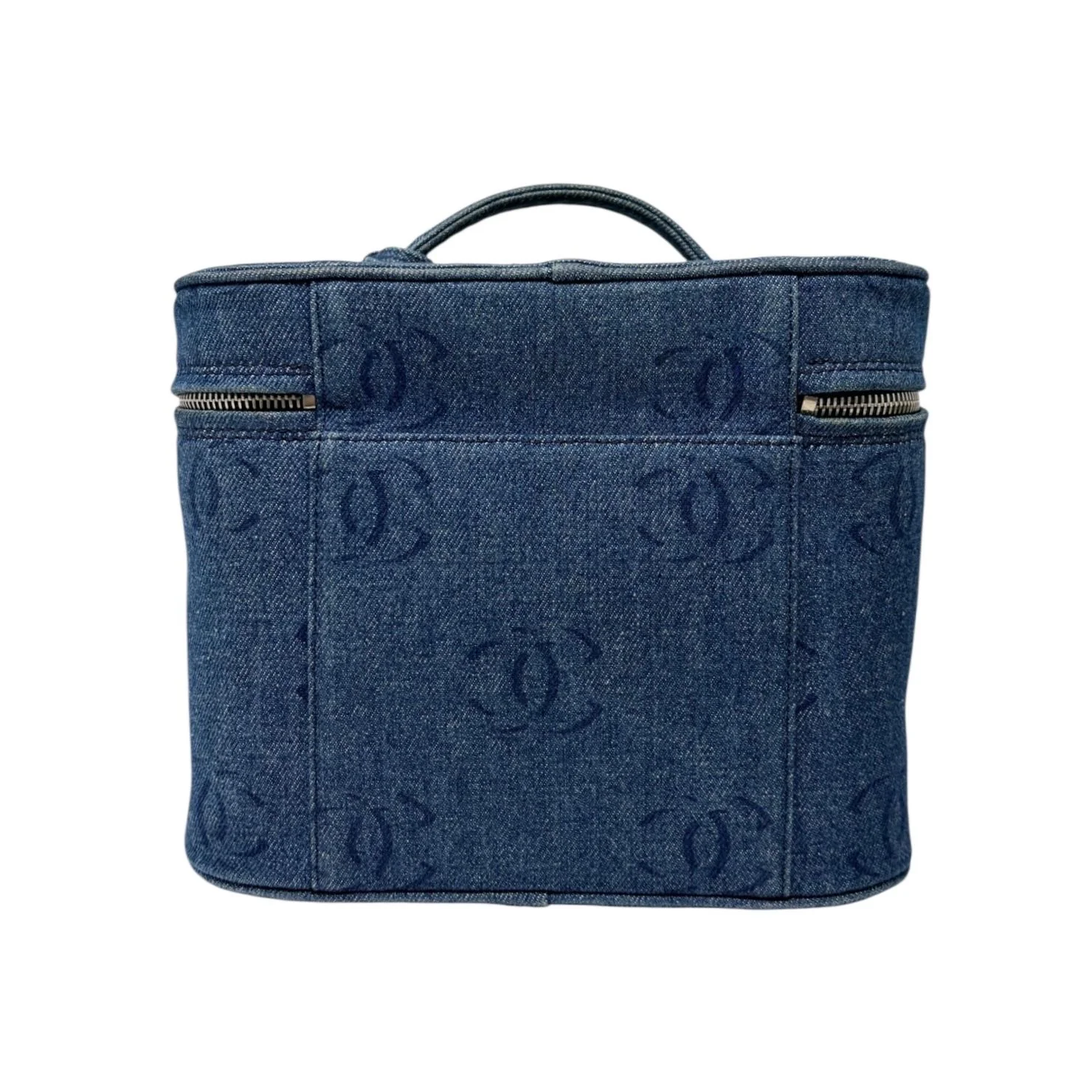 Chanel Denim 2-Way Vanity Bag - Image 3