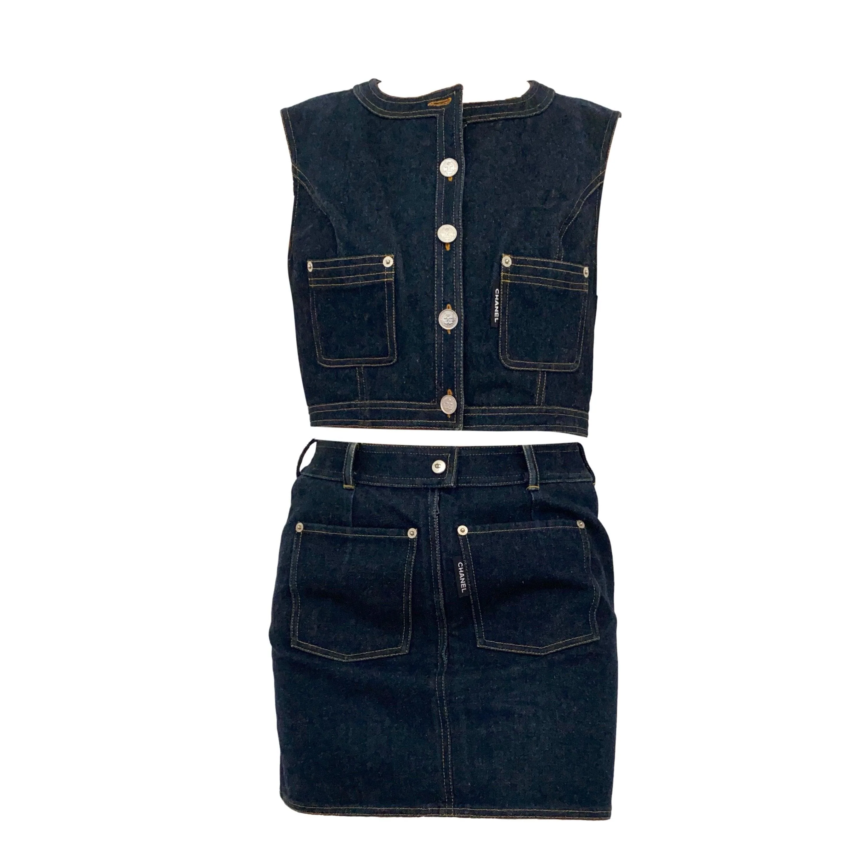 Chanel Denim Logo Set