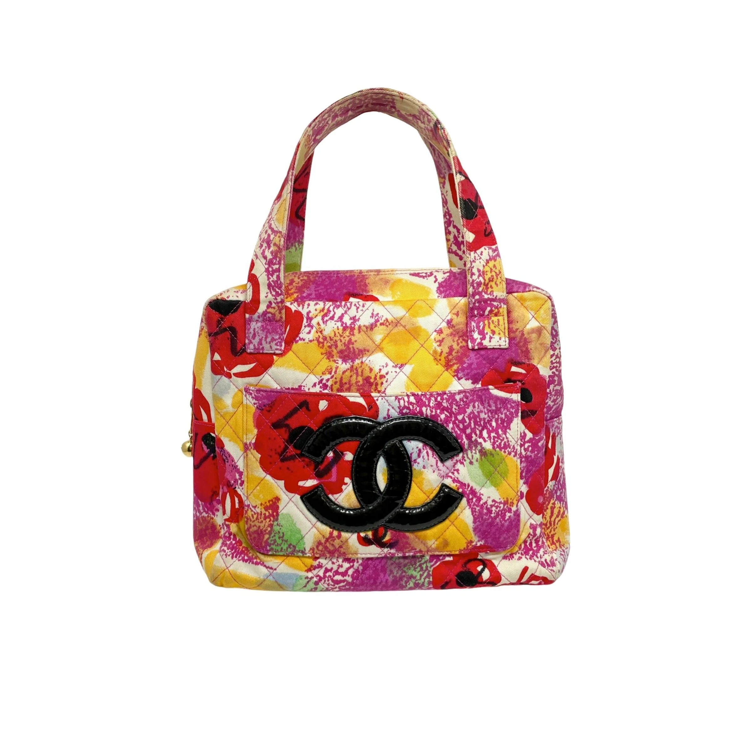 Chanel Floral Mini Logo Shoulder Bag - Image 2