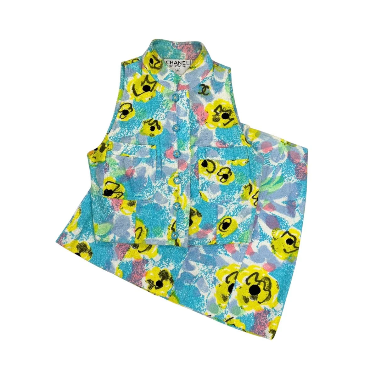 Chanel Floral Skirt Set