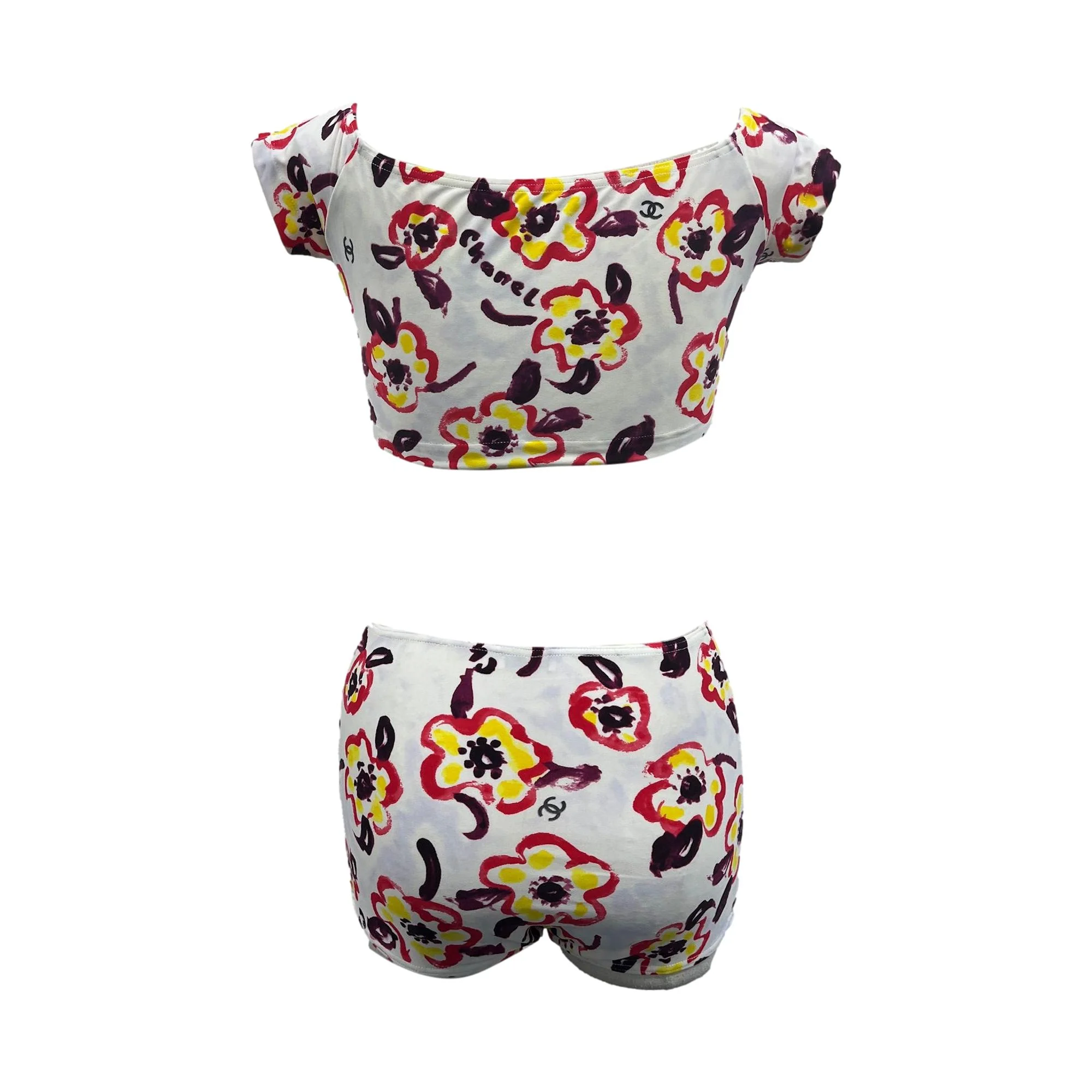 Chanel Floral Swim Set - Image 2