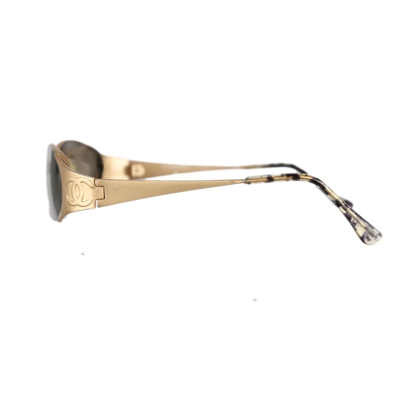 Chanel Gold Logo Sunglasses - Image 3