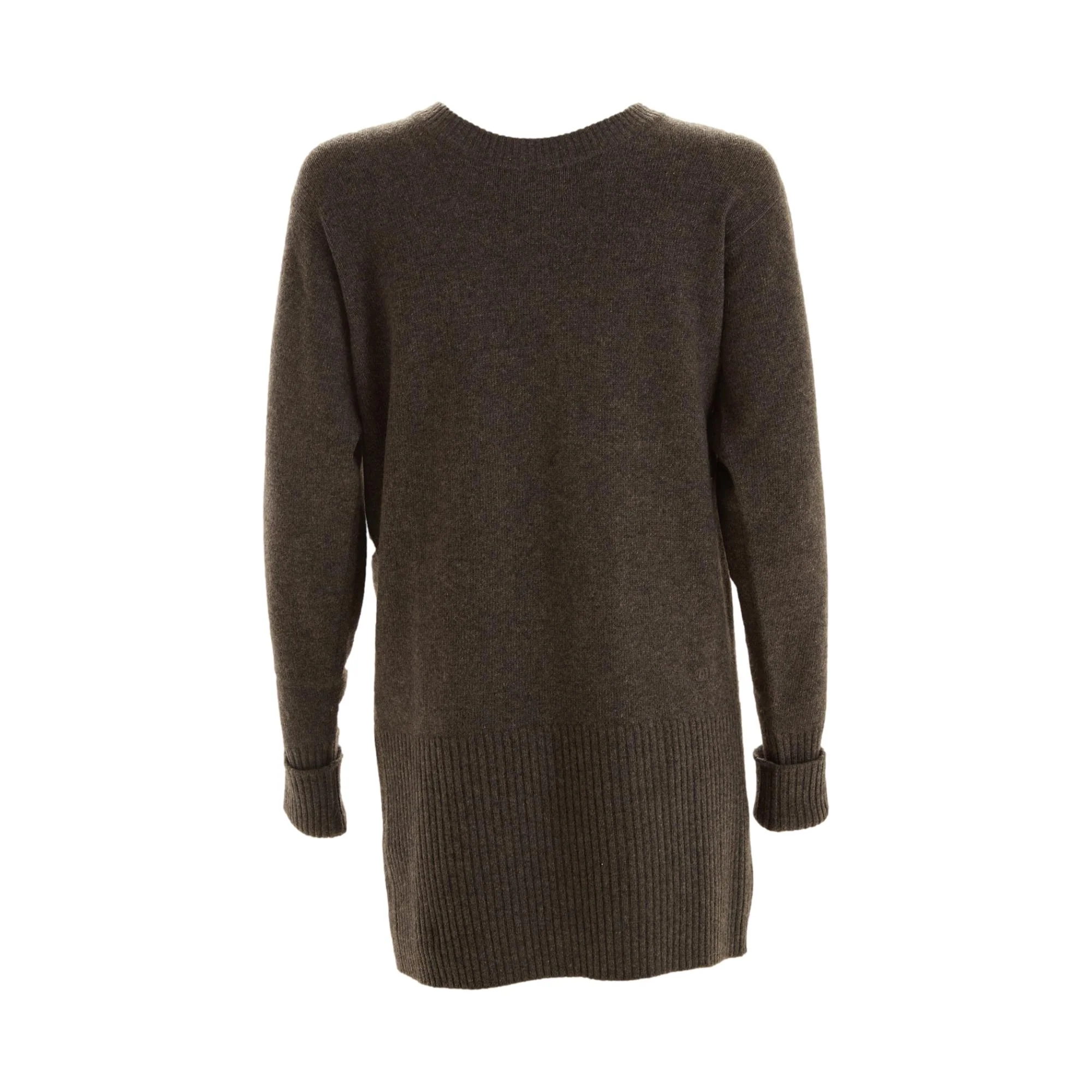 Chanel Grey Logo Button Cardigan - Image 2