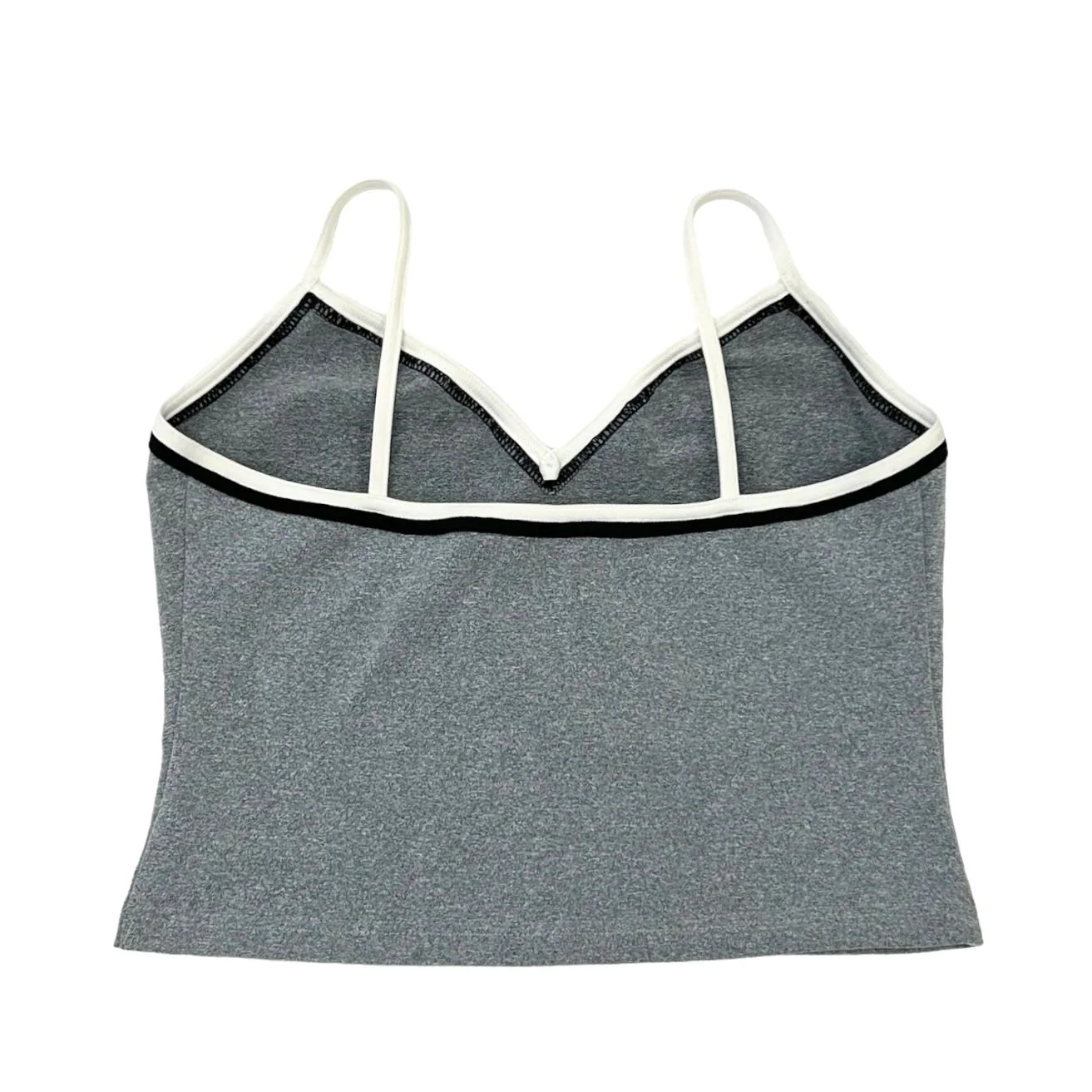 Chanel Grey Logo Crop Top - Image 2
