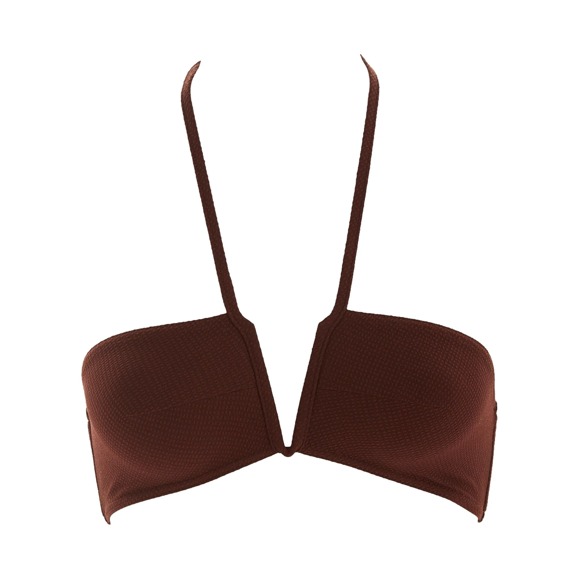 Chanel Brown Logo Clasp Top